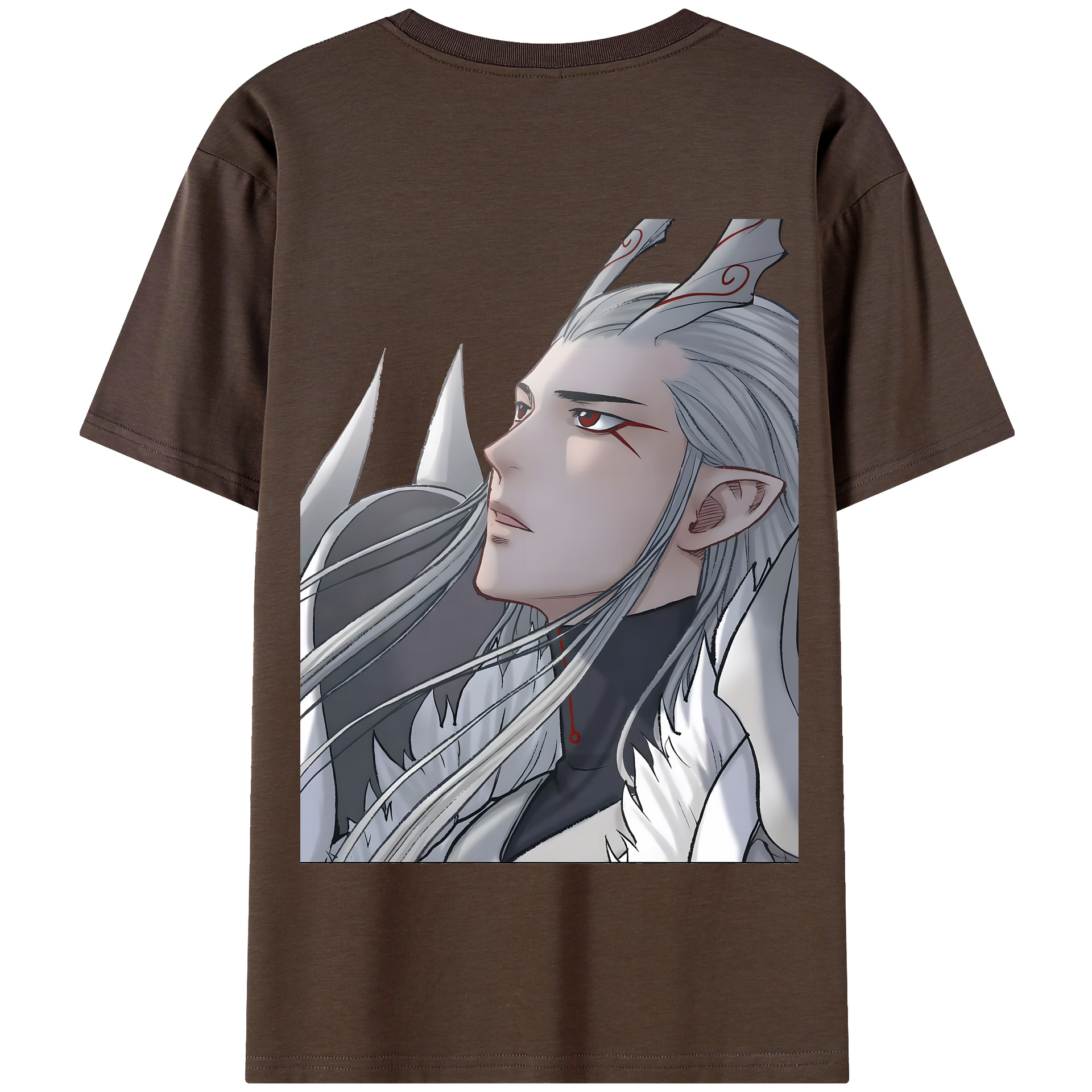 （画像用） Ne Zha 2 ナタ 魔童の大暴れ 綿100％半袖Tシャツ（背面プリント）
