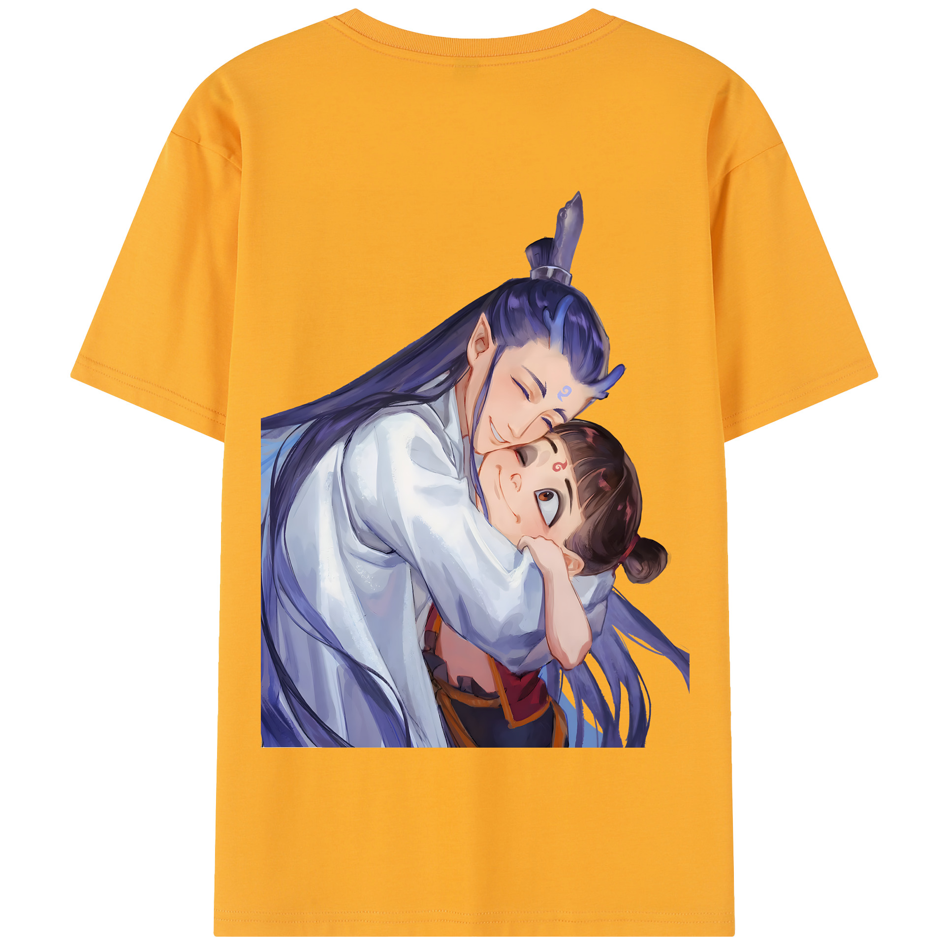 （画像用） Ne Zha 2 ナタ 魔童の大暴れ 綿100％半袖Tシャツ（背面プリント）
