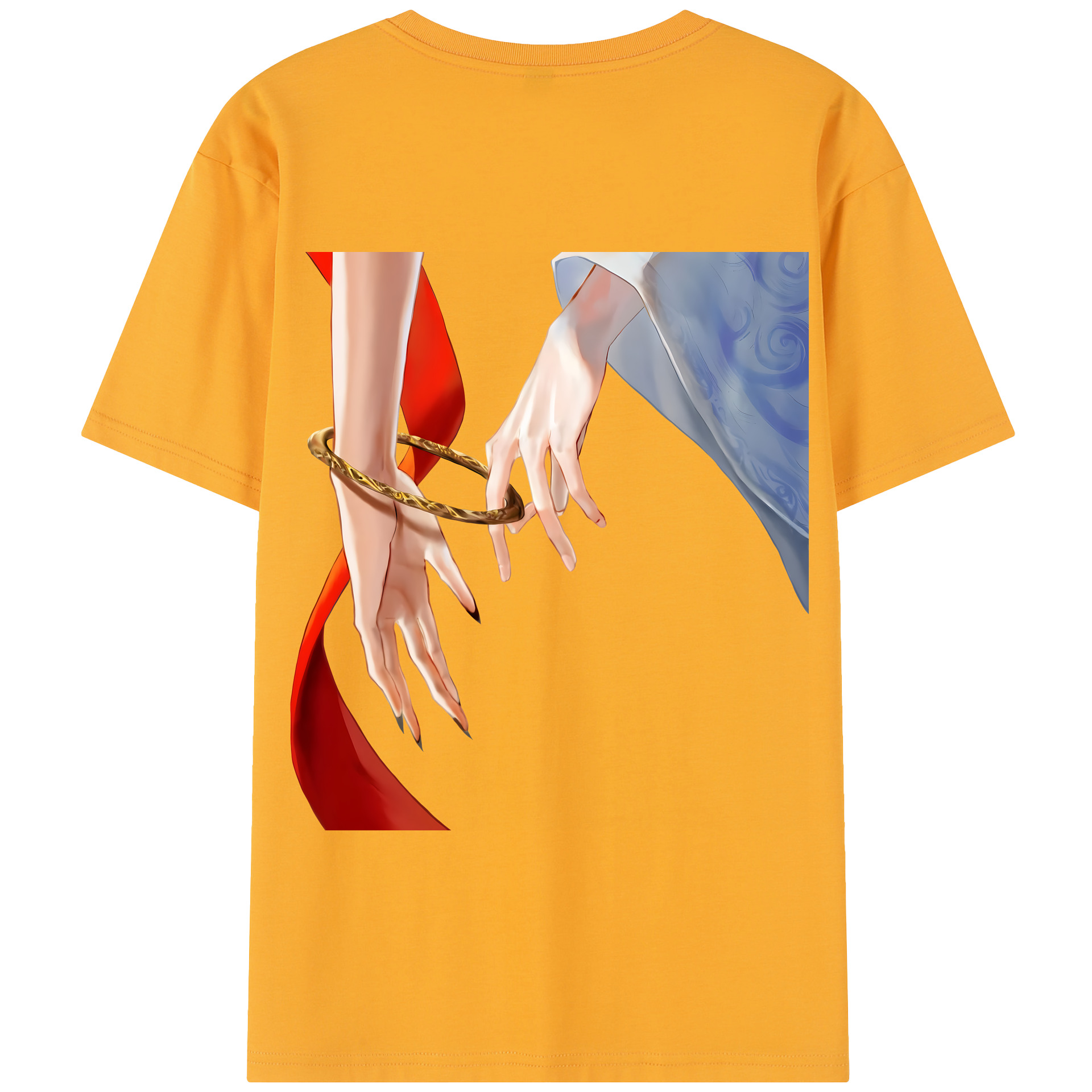 （画像用） Ne Zha 2 ナタ 魔童の大暴れ 綿100％半袖Tシャツ（背面プリント）