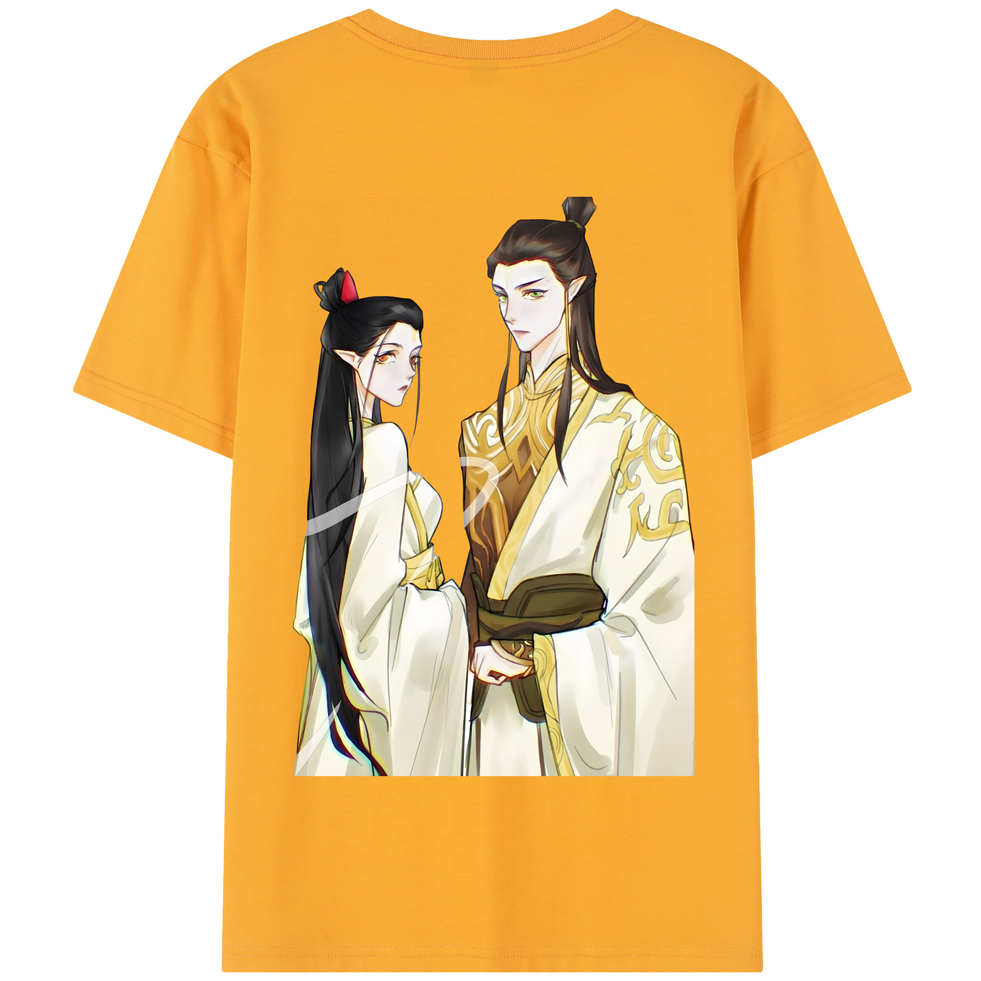 （画像用） Ne Zha 2 ナタ 魔童の大暴れ 綿100％半袖Tシャツ（背面プリント）