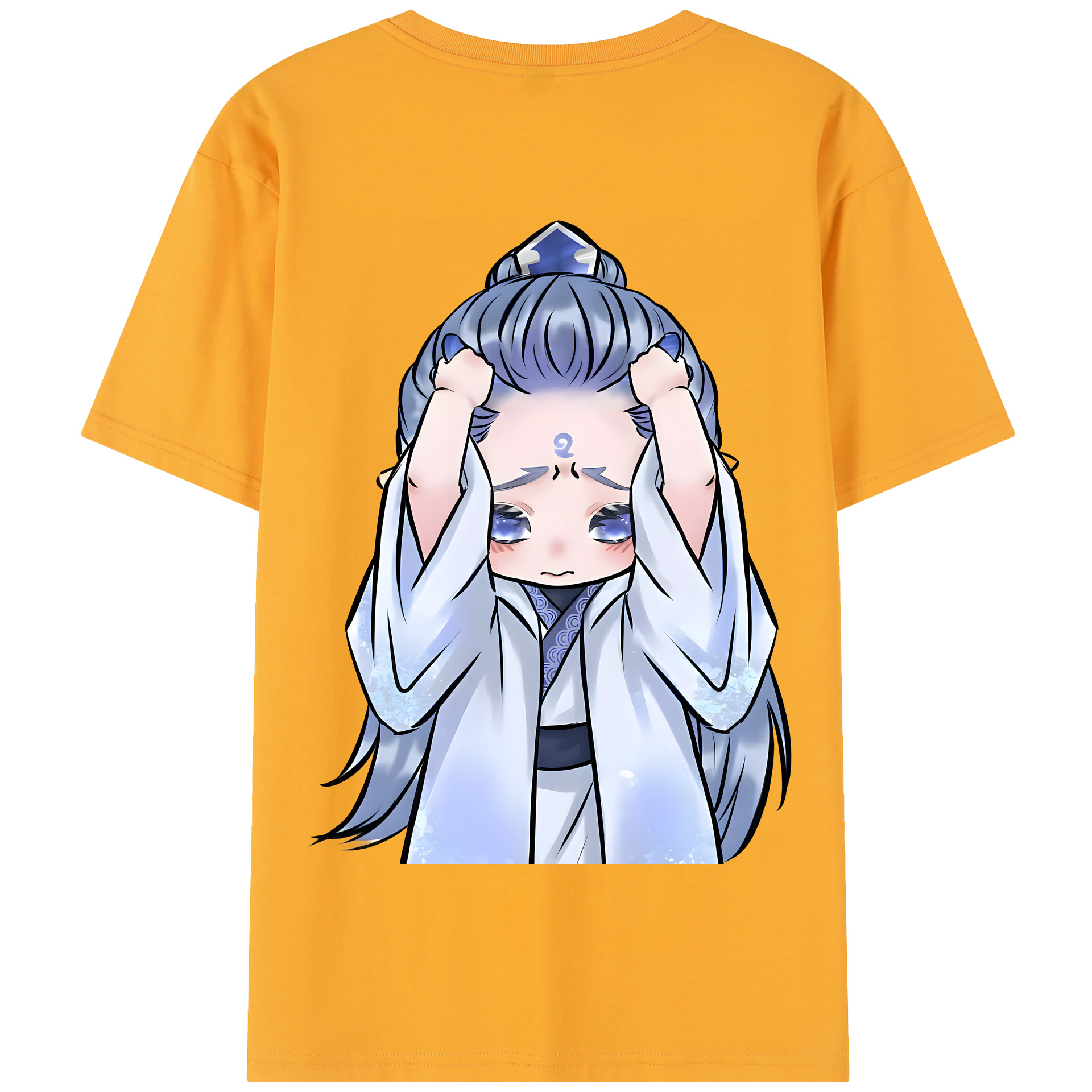 （画像用） Ne Zha 2 ナタ 魔童の大暴れ 綿100％半袖Tシャツ（背面プリント）