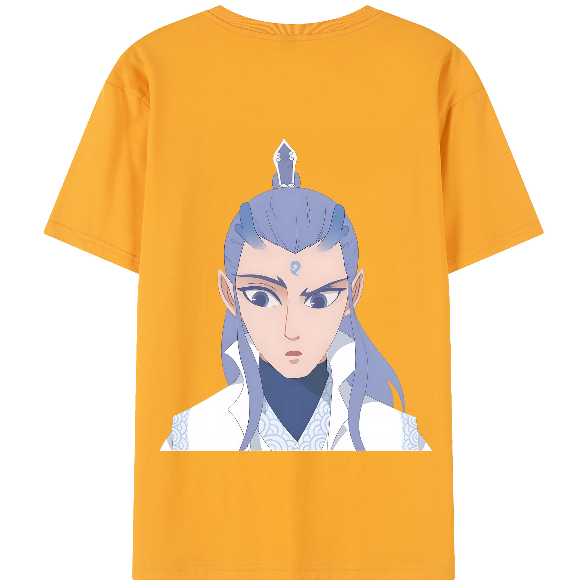 （画像用） Ne Zha 2 ナタ 魔童の大暴れ 綿100％半袖Tシャツ（背面プリント）