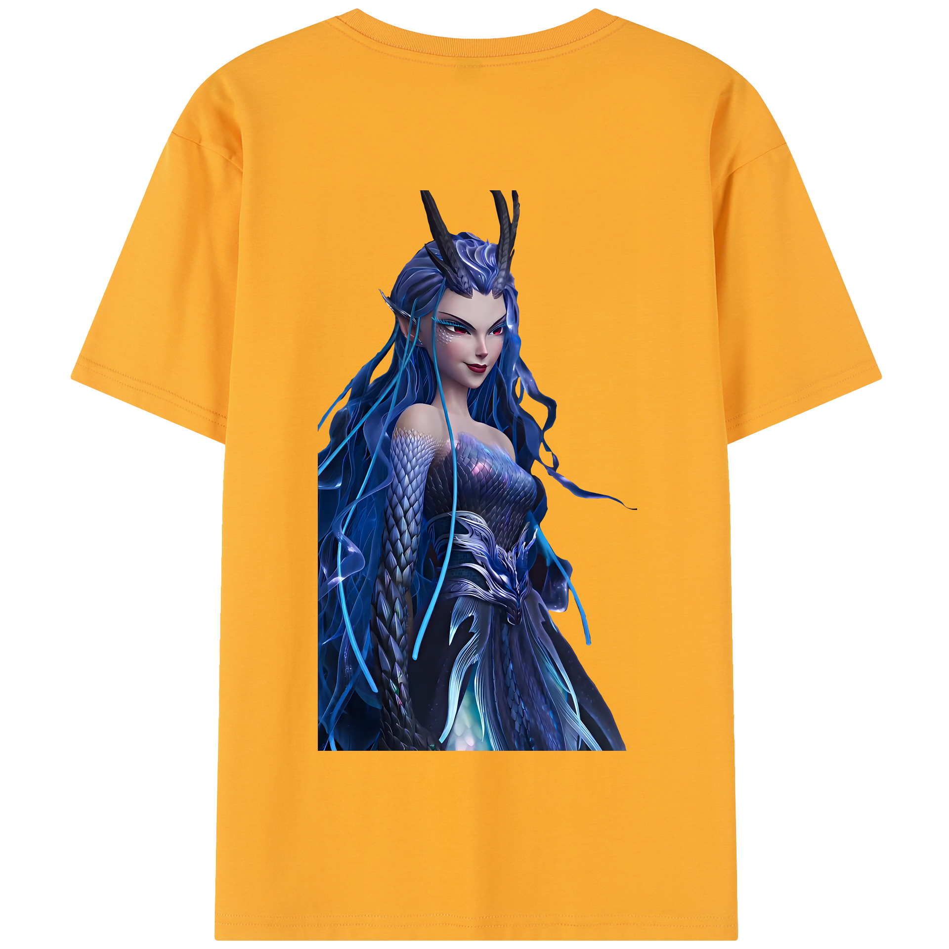 （画像用） Ne Zha 2 ナタ 魔童の大暴れ 綿100％半袖Tシャツ（背面プリント）