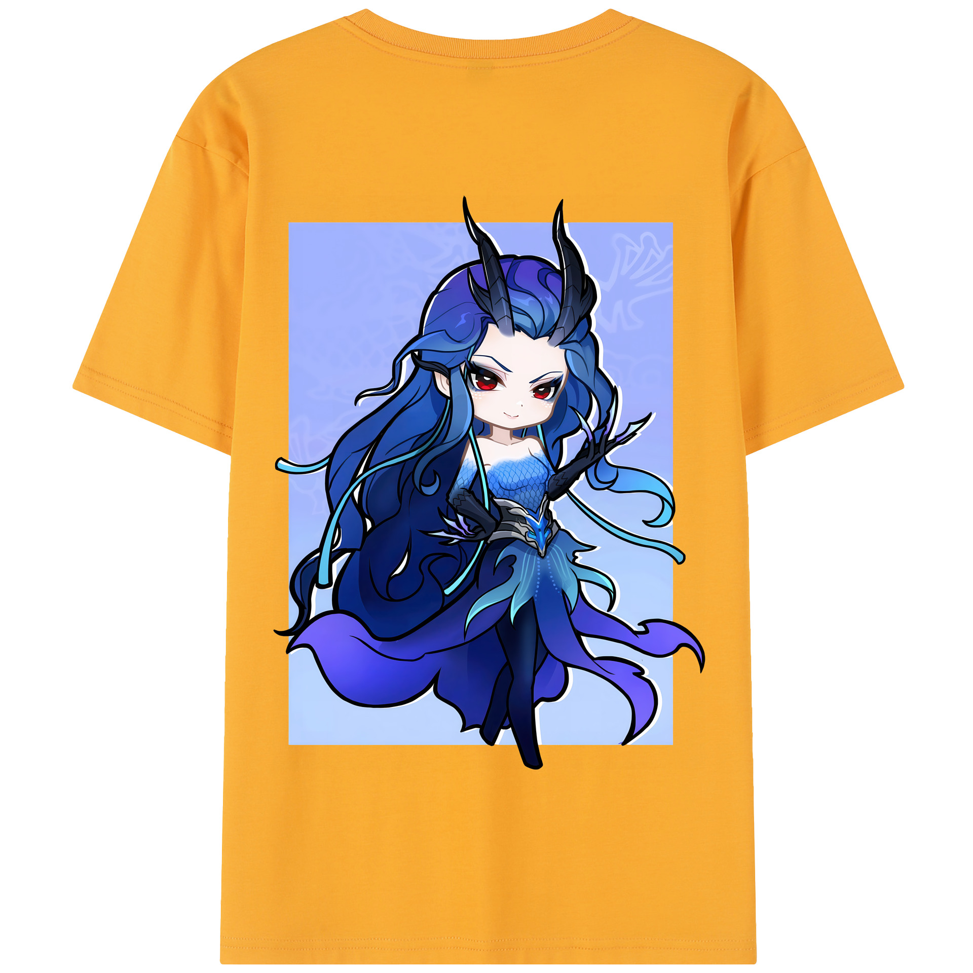 （画像用） Ne Zha 2 ナタ 魔童の大暴れ 綿100％半袖Tシャツ（背面プリント）