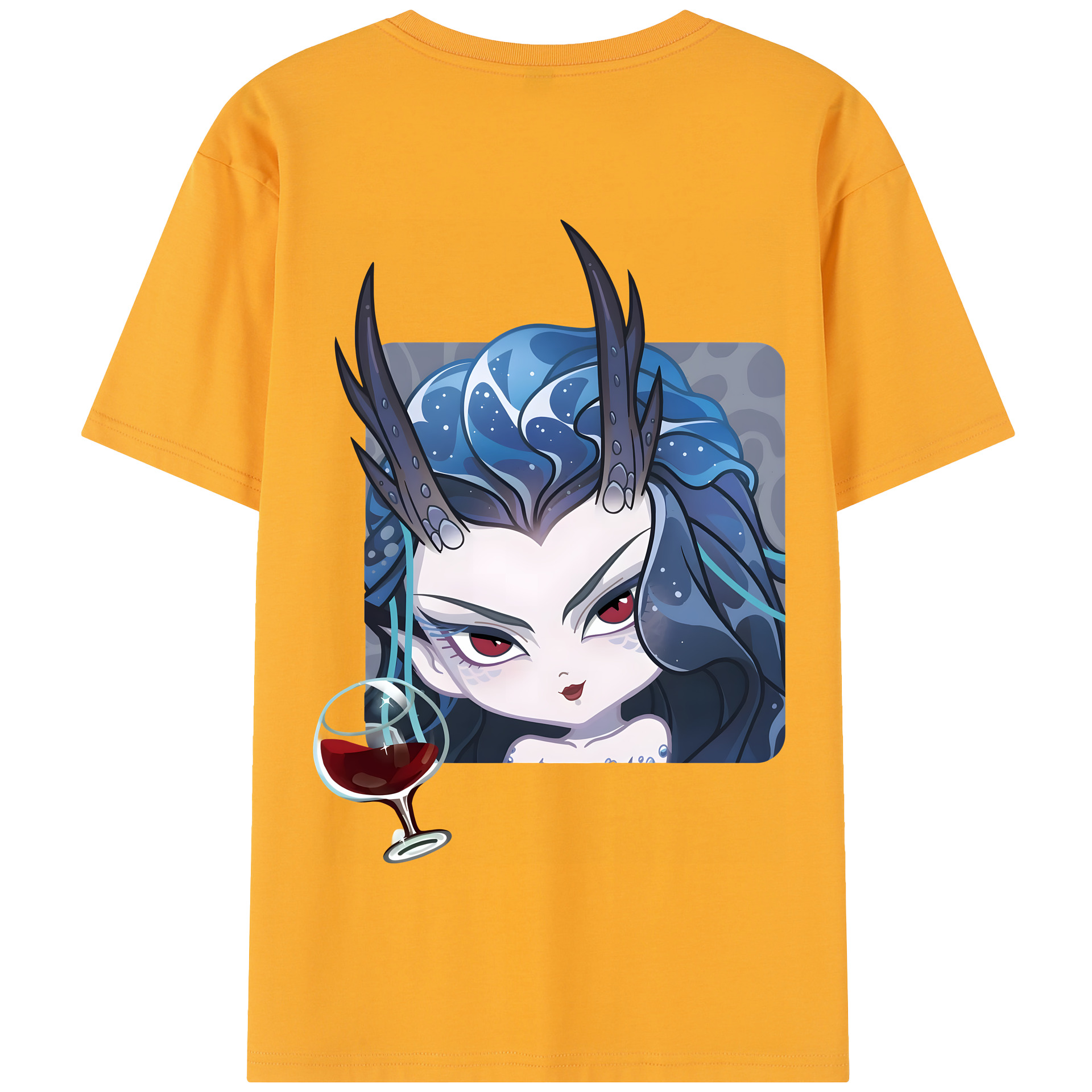 （画像用） Ne Zha 2 ナタ 魔童の大暴れ 綿100％半袖Tシャツ（背面プリント）