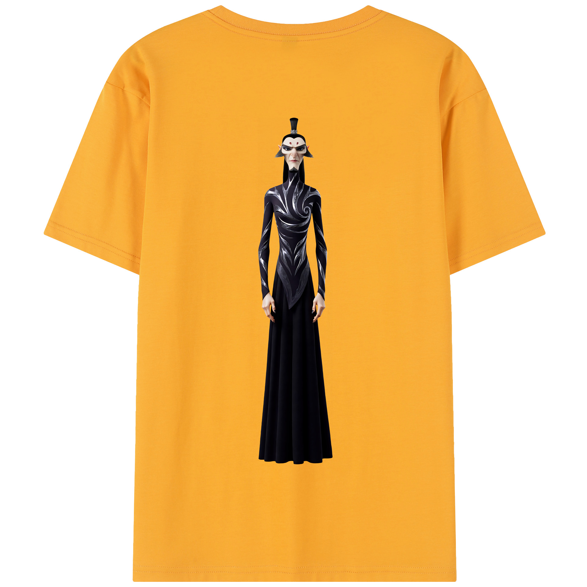 （画像用） Ne Zha 2 ナタ 魔童の大暴れ 綿100％半袖Tシャツ（背面プリント）