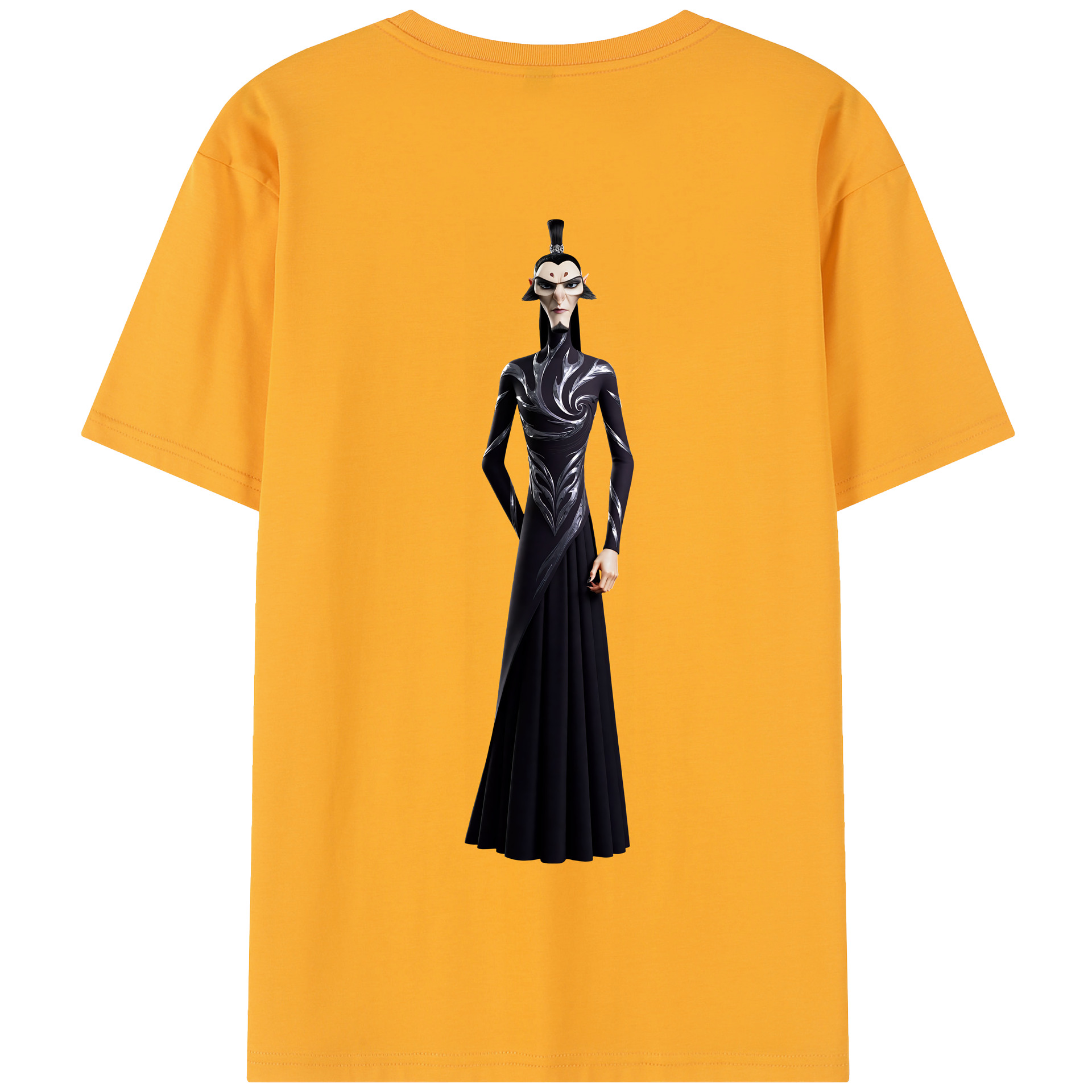 （画像用） Ne Zha 2 ナタ 魔童の大暴れ 綿100％半袖Tシャツ（背面プリント）