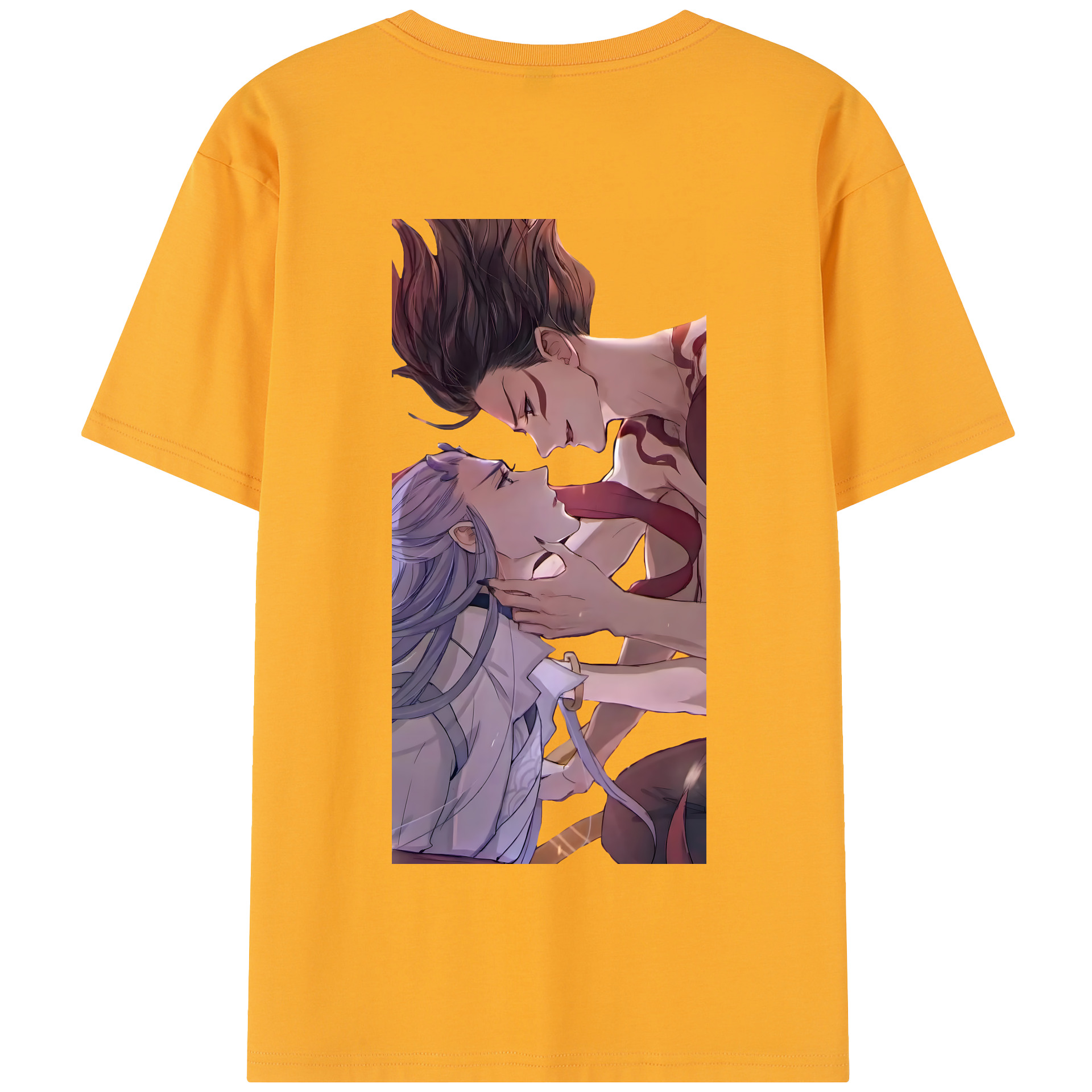 （画像用） Ne Zha 2 ナタ 魔童の大暴れ 綿100％半袖Tシャツ（背面プリント）