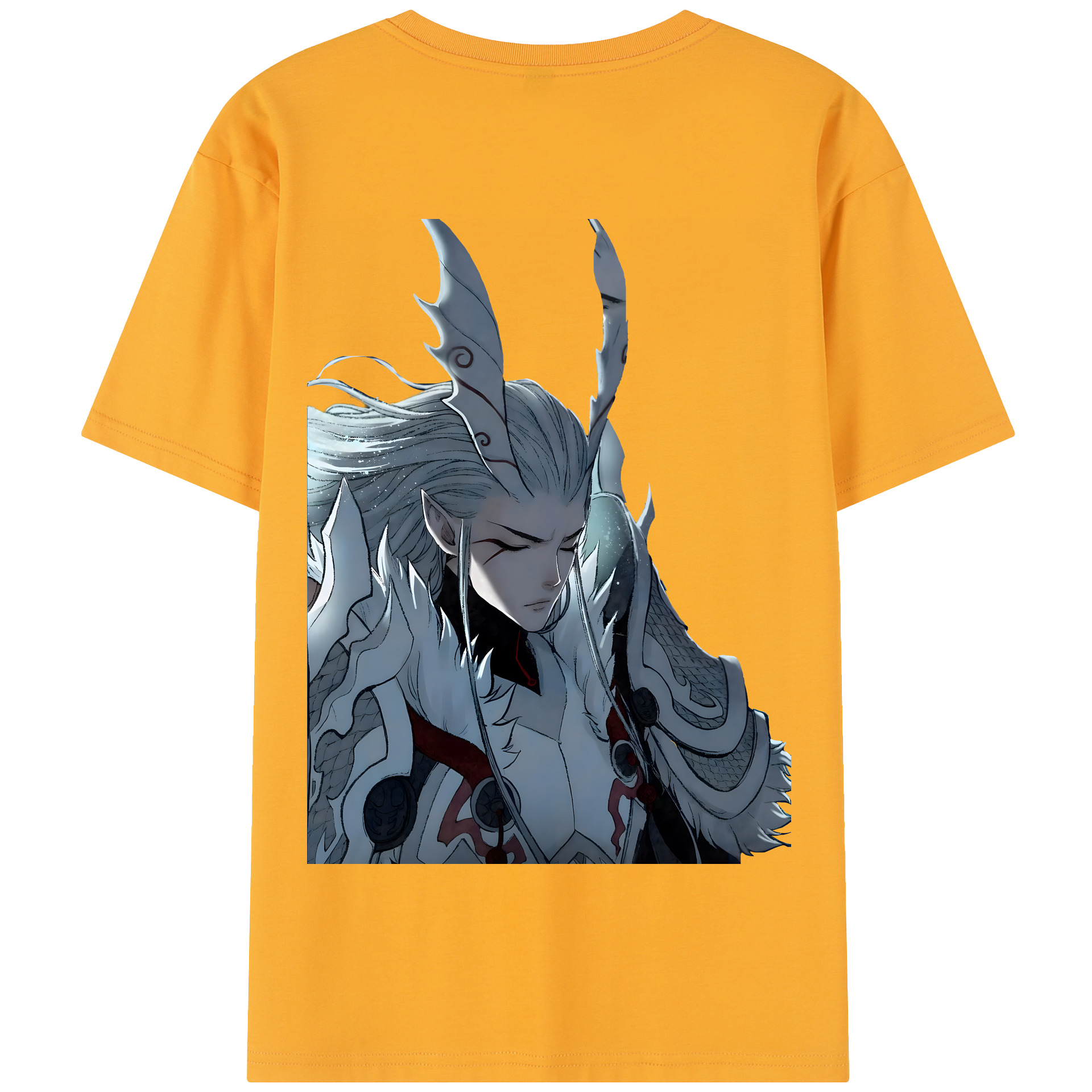 （画像用） Ne Zha 2 ナタ 魔童の大暴れ 綿100％半袖Tシャツ（背面プリント）