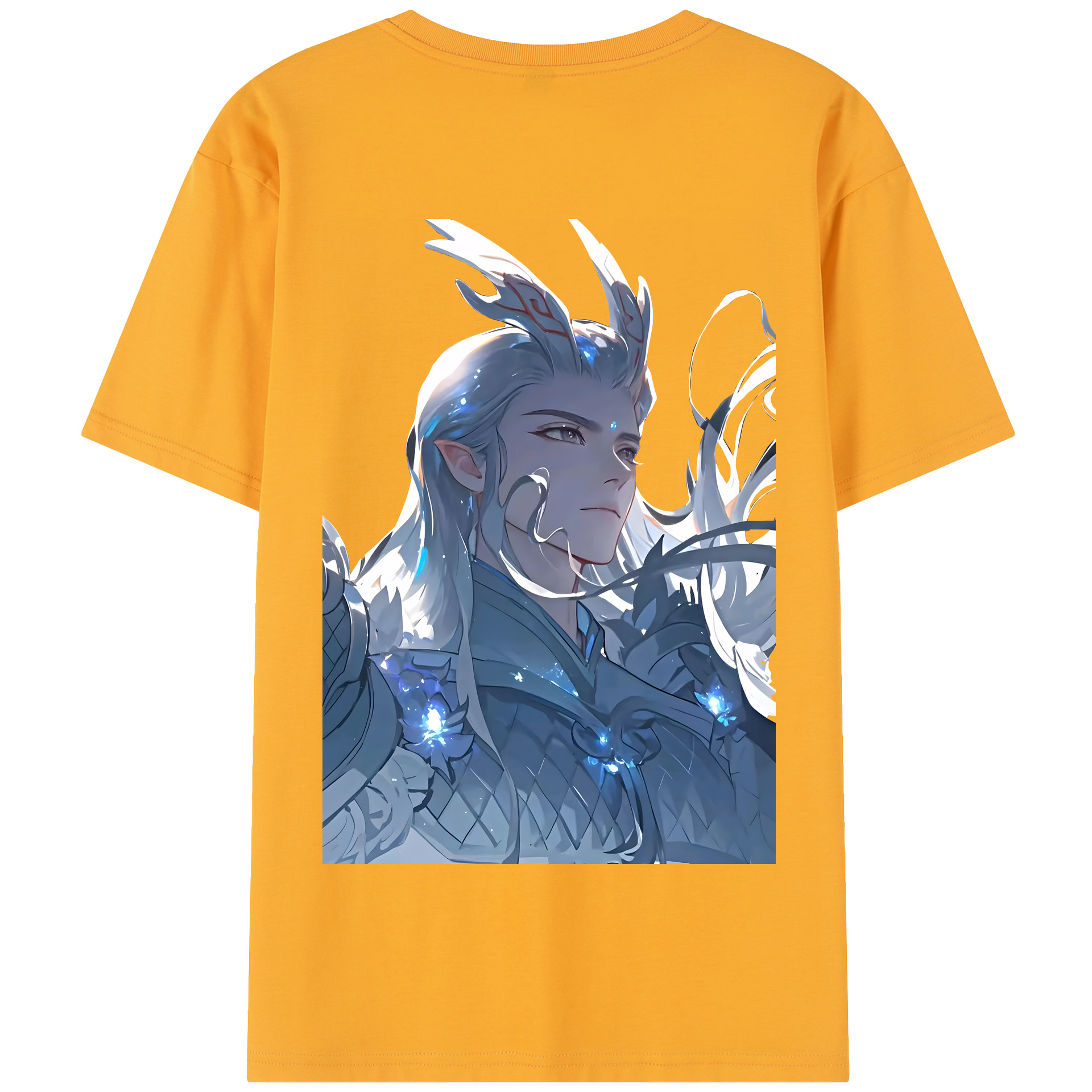 （画像用） Ne Zha 2 ナタ 魔童の大暴れ 綿100％半袖Tシャツ（背面プリント）