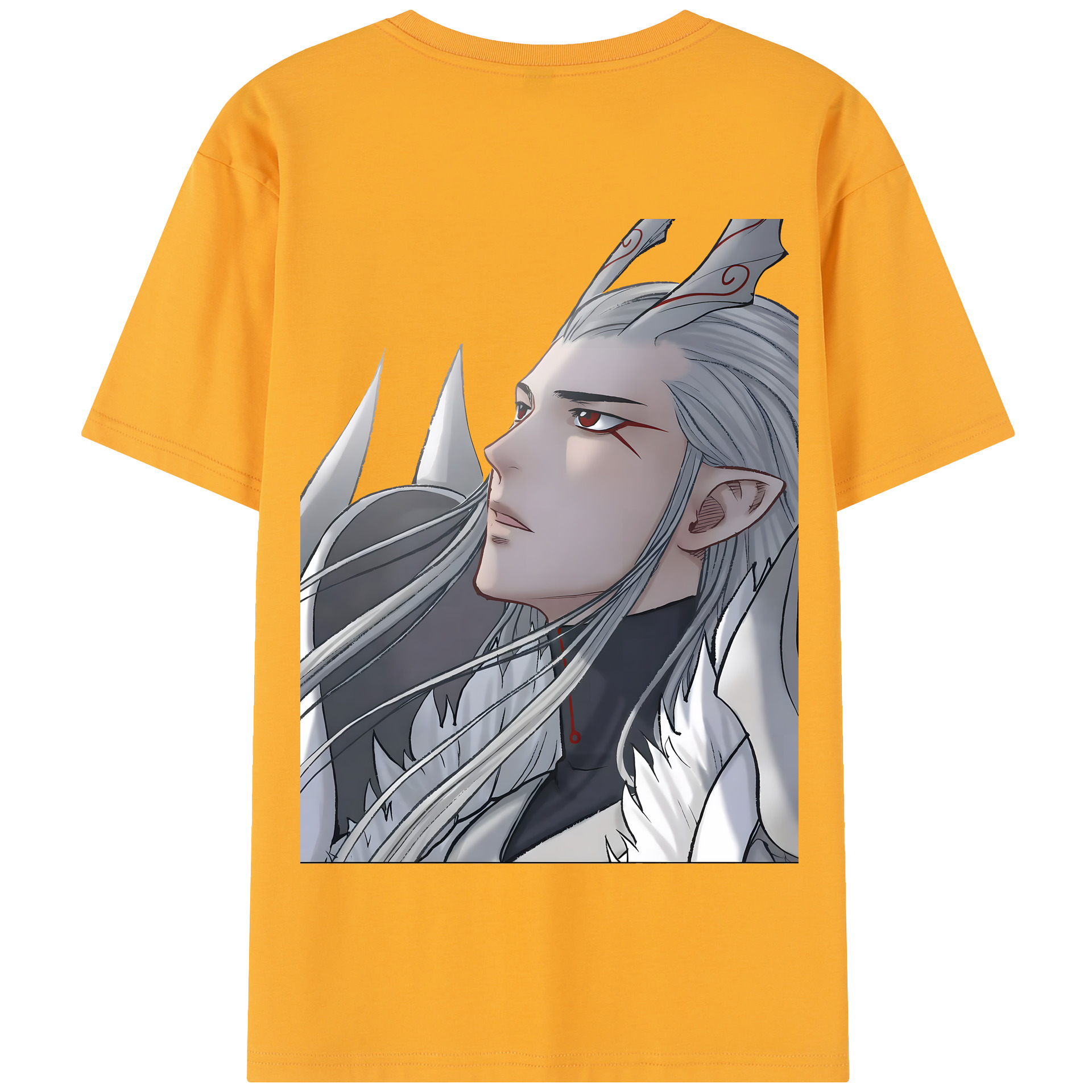（画像用） Ne Zha 2 ナタ 魔童の大暴れ 綿100％半袖Tシャツ（背面プリント）