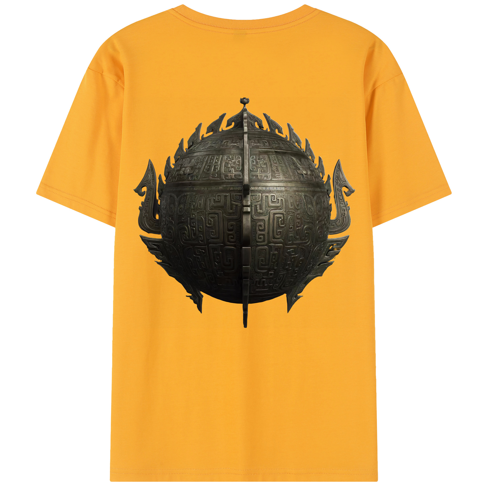（画像用） Ne Zha 2 ナタ 魔童の大暴れ 綿100％半袖Tシャツ（背面プリント）
