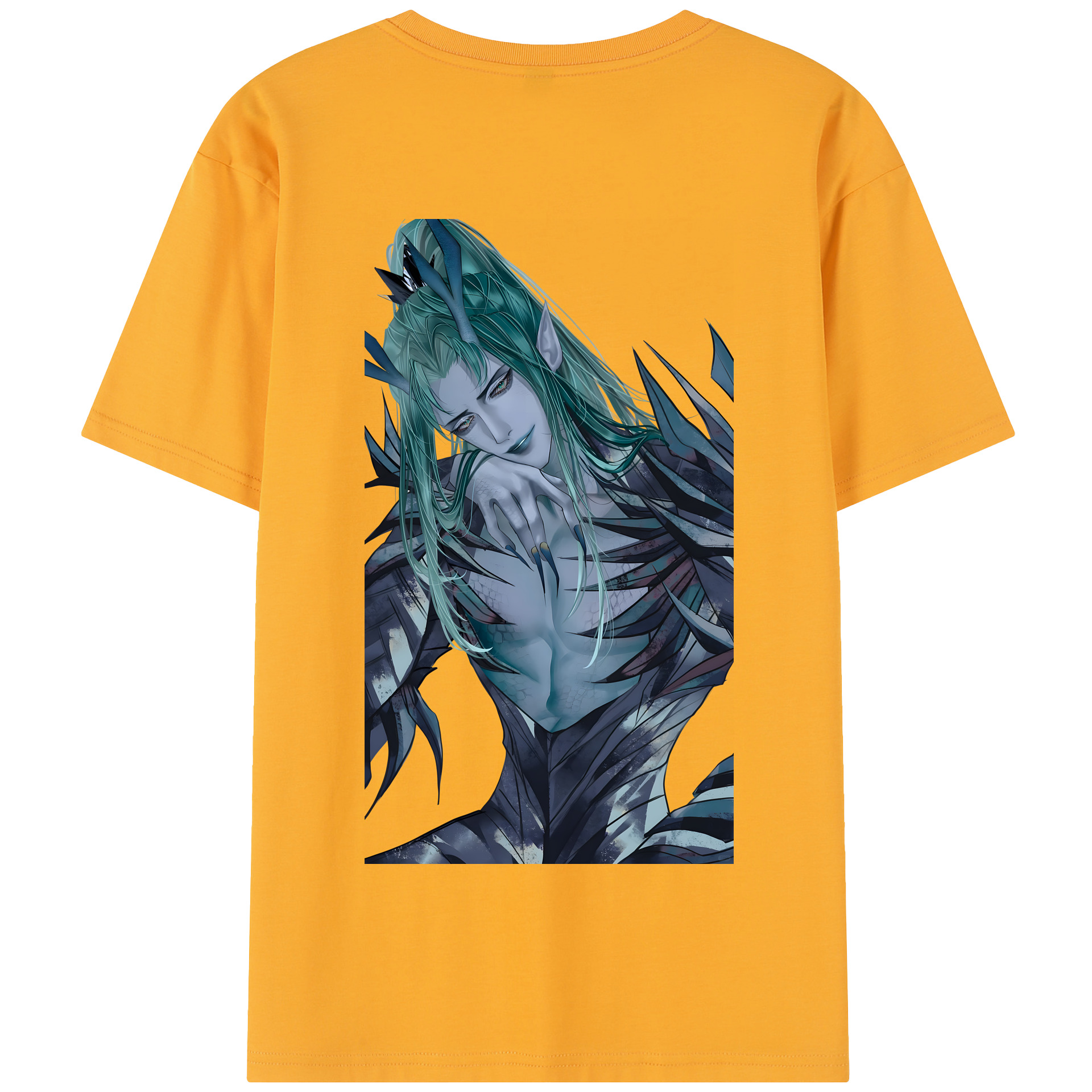 （画像用） Ne Zha 2 ナタ 魔童の大暴れ 綿100％半袖Tシャツ（背面プリント）