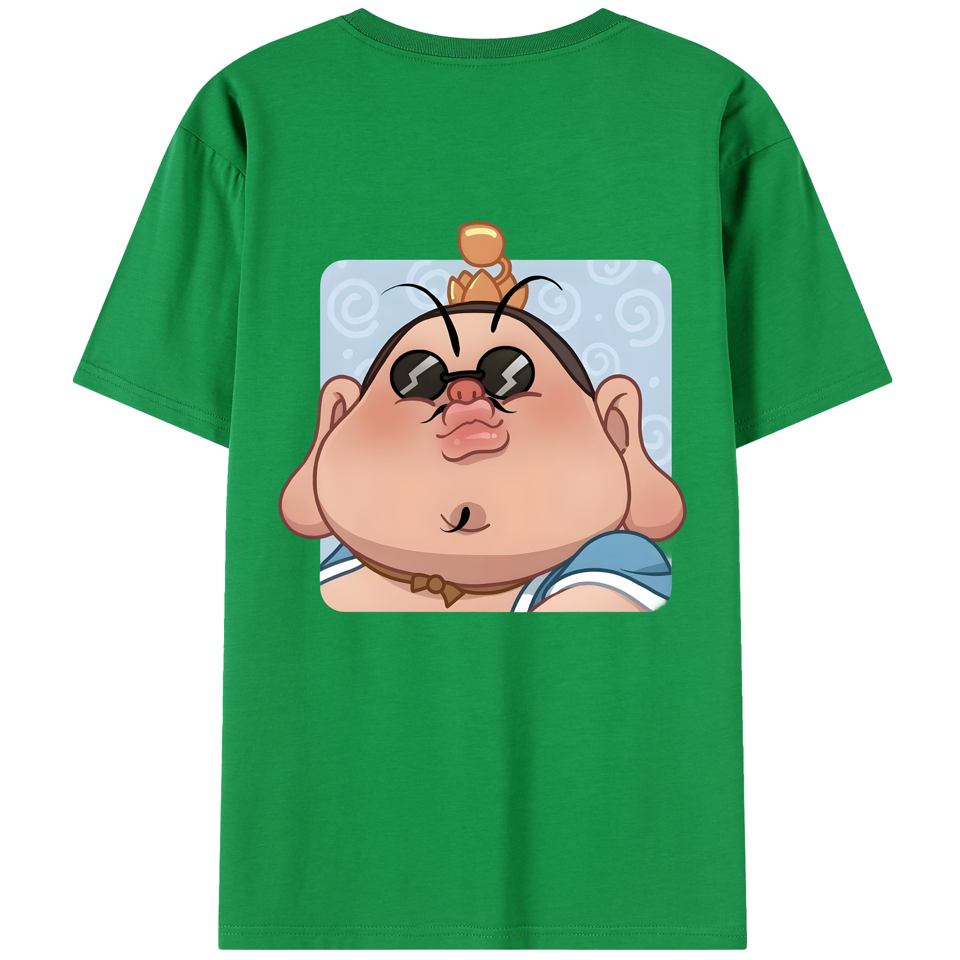 （画像用） Ne Zha 2 ナタ 魔童の大暴れ 綿100％半袖Tシャツ（背面プリント）