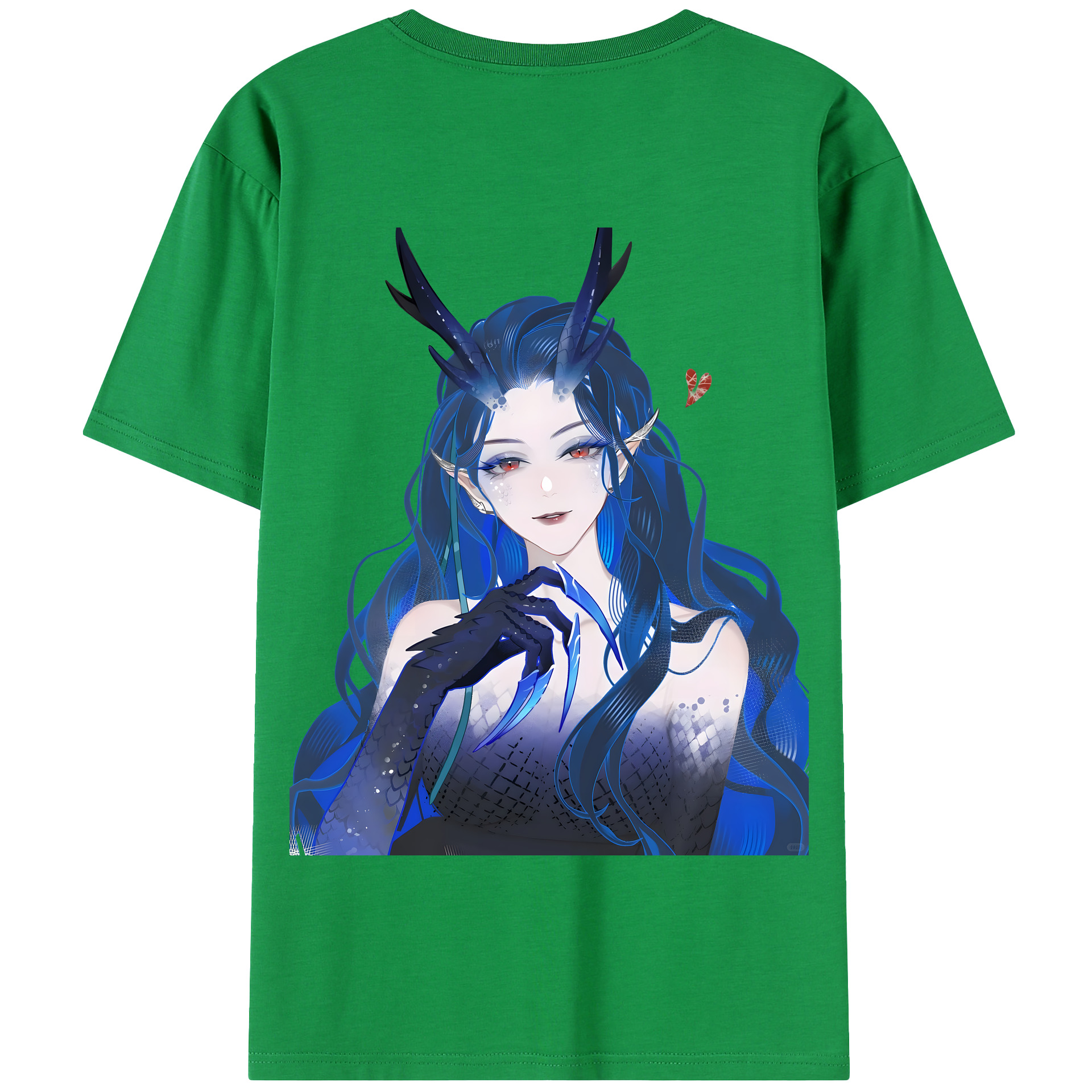 （画像用） Ne Zha 2 ナタ 魔童の大暴れ 綿100％半袖Tシャツ（背面プリント）