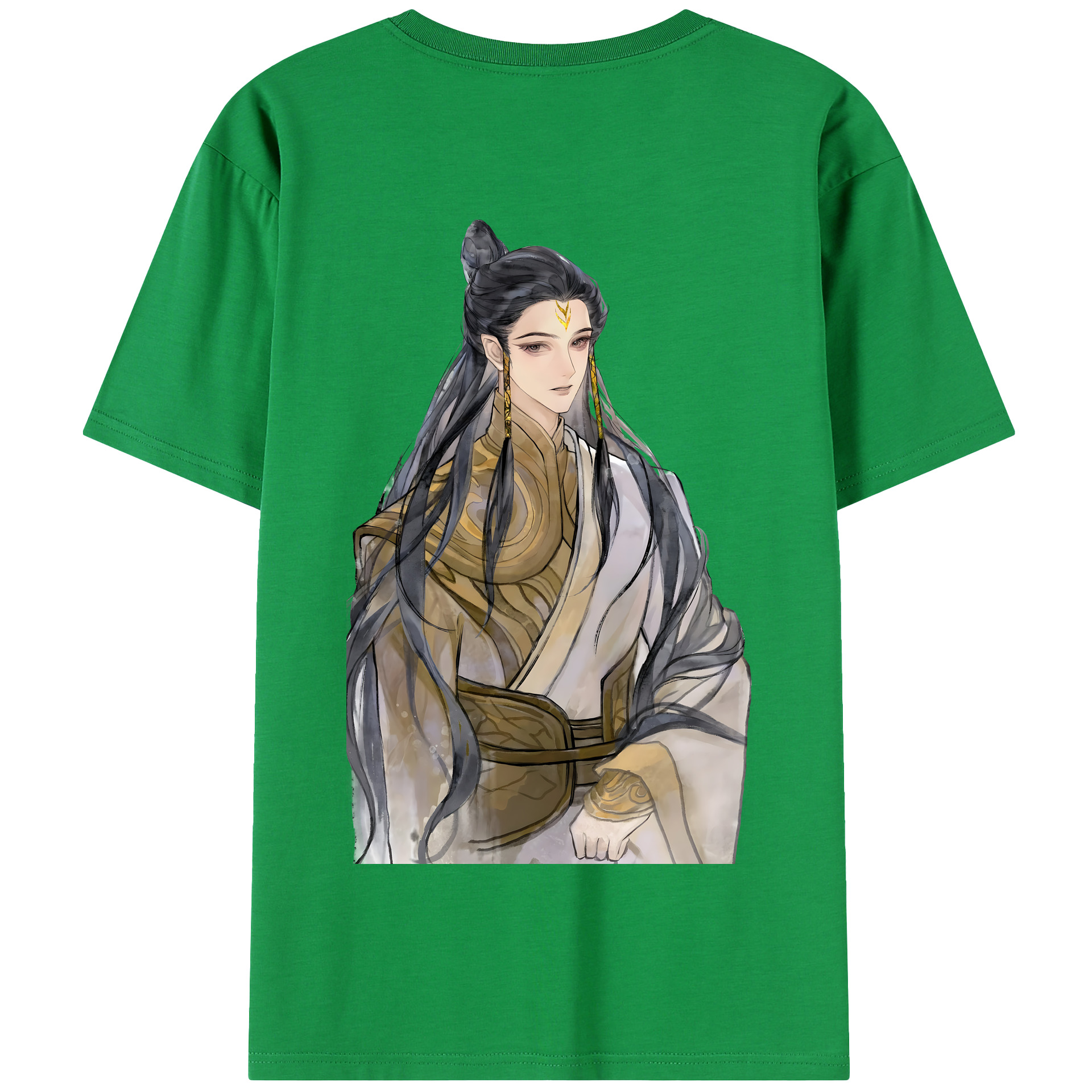 （画像用） Ne Zha 2 ナタ 魔童の大暴れ 綿100％半袖Tシャツ（背面プリント）