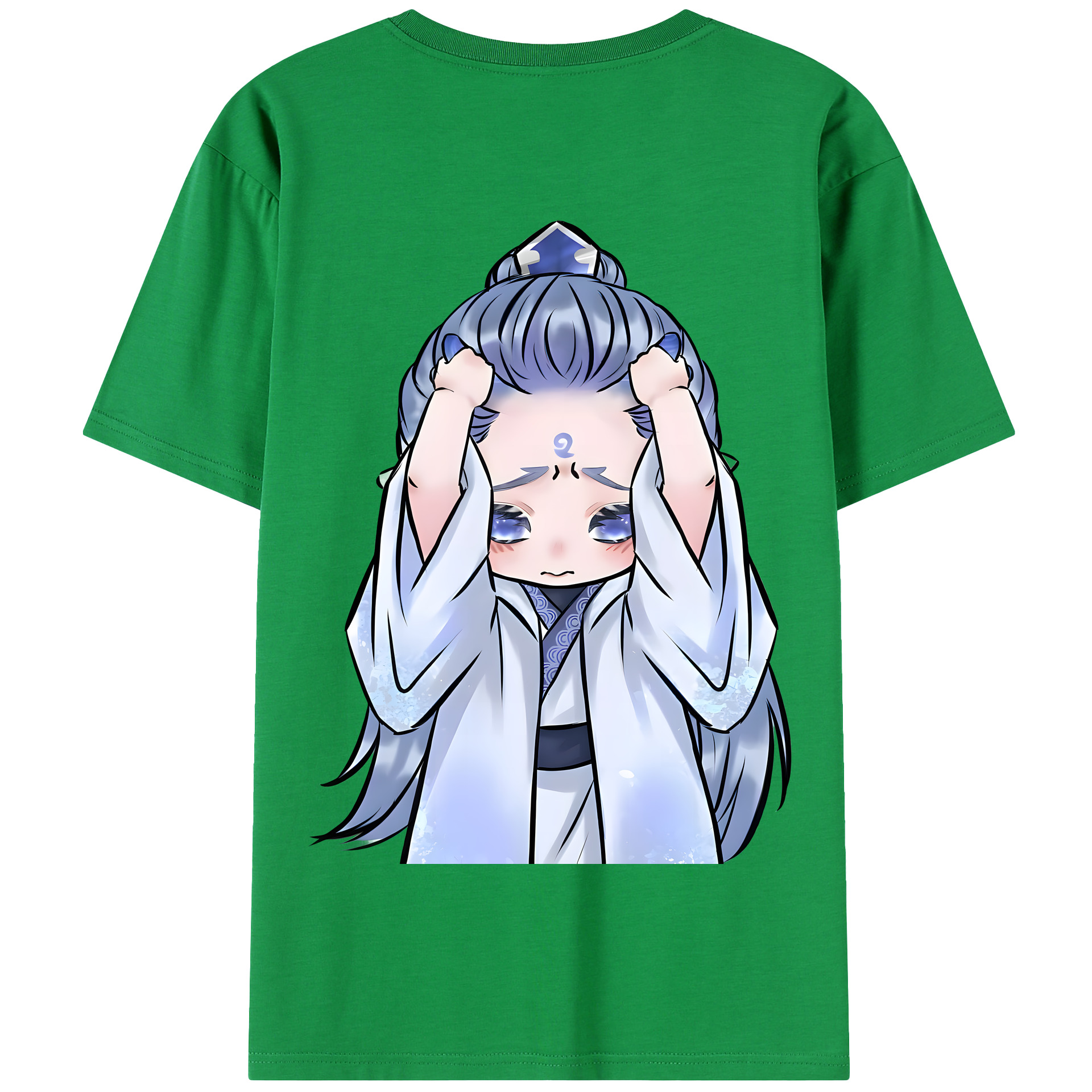 （画像用） Ne Zha 2 ナタ 魔童の大暴れ 綿100％半袖Tシャツ（背面プリント）