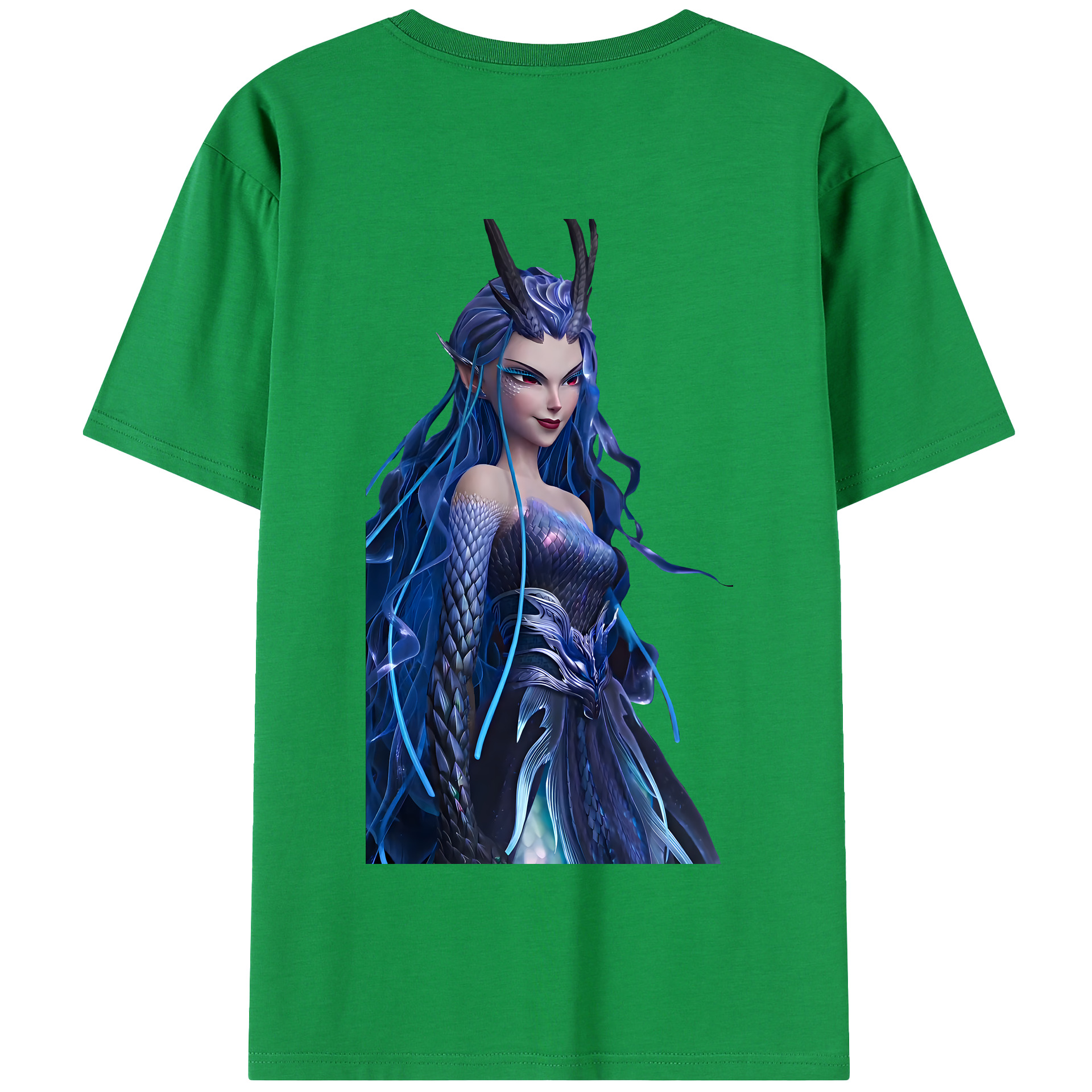 （画像用） Ne Zha 2 ナタ 魔童の大暴れ 綿100％半袖Tシャツ（背面プリント）