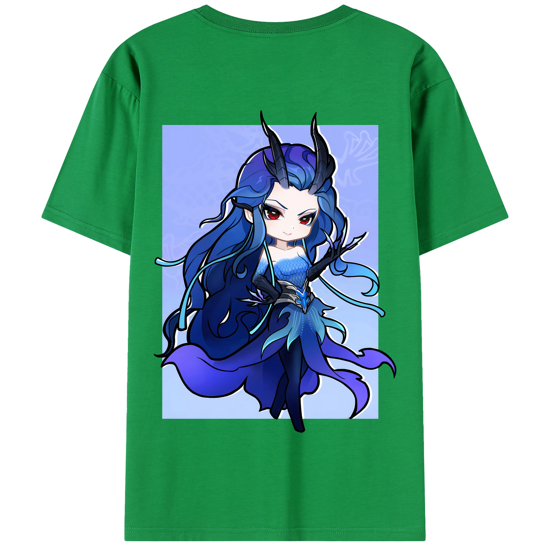 （画像用） Ne Zha 2 ナタ 魔童の大暴れ 綿100％半袖Tシャツ（背面プリント）