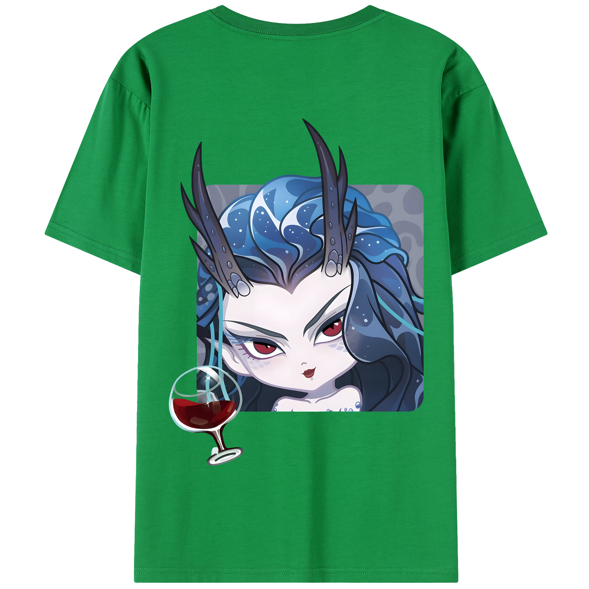 （画像用） Ne Zha 2 ナタ 魔童の大暴れ 綿100％半袖Tシャツ（背面プリント）