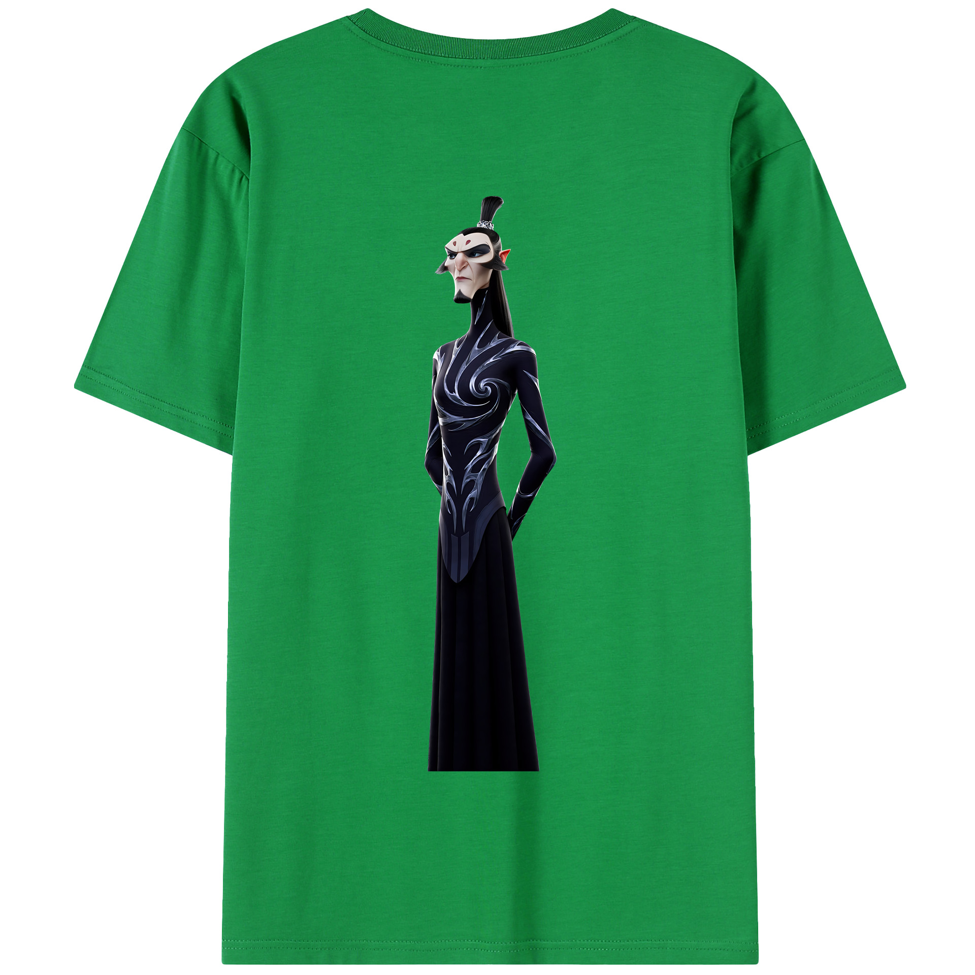 （画像用） Ne Zha 2 ナタ 魔童の大暴れ 綿100％半袖Tシャツ（背面プリント）
