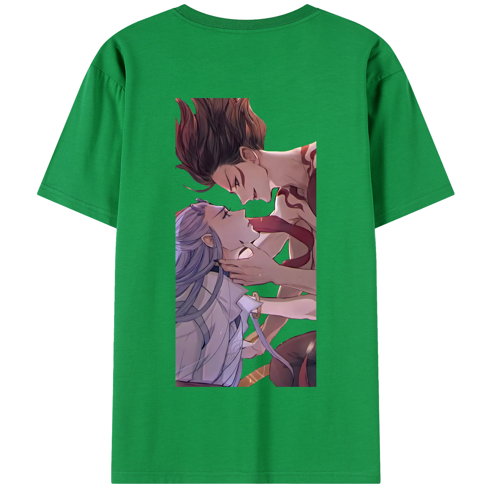 （画像用） Ne Zha 2 ナタ 魔童の大暴れ 綿100％半袖Tシャツ（背面プリント）