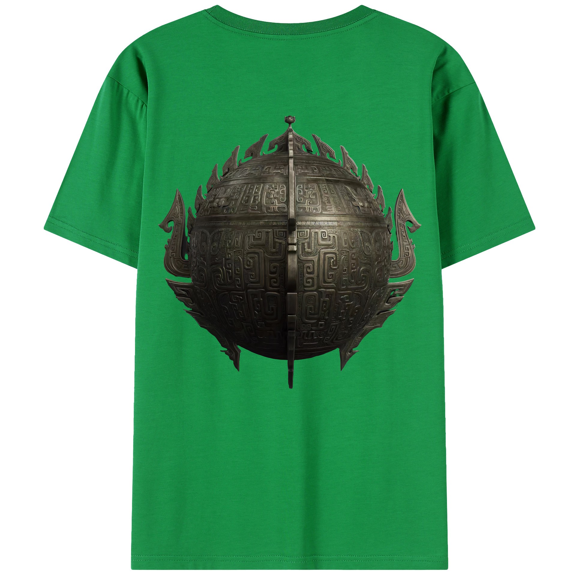 （画像用） Ne Zha 2 ナタ 魔童の大暴れ 綿100％半袖Tシャツ（背面プリント）