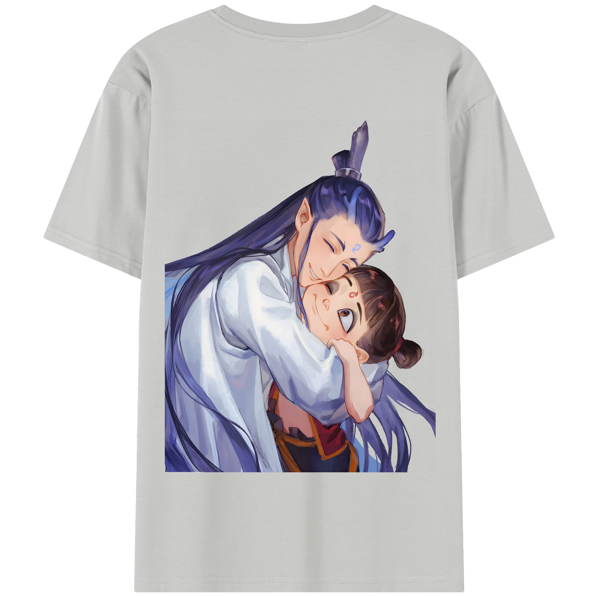 （画像用） Ne Zha 2 ナタ 魔童の大暴れ 綿100％半袖Tシャツ（背面プリント）