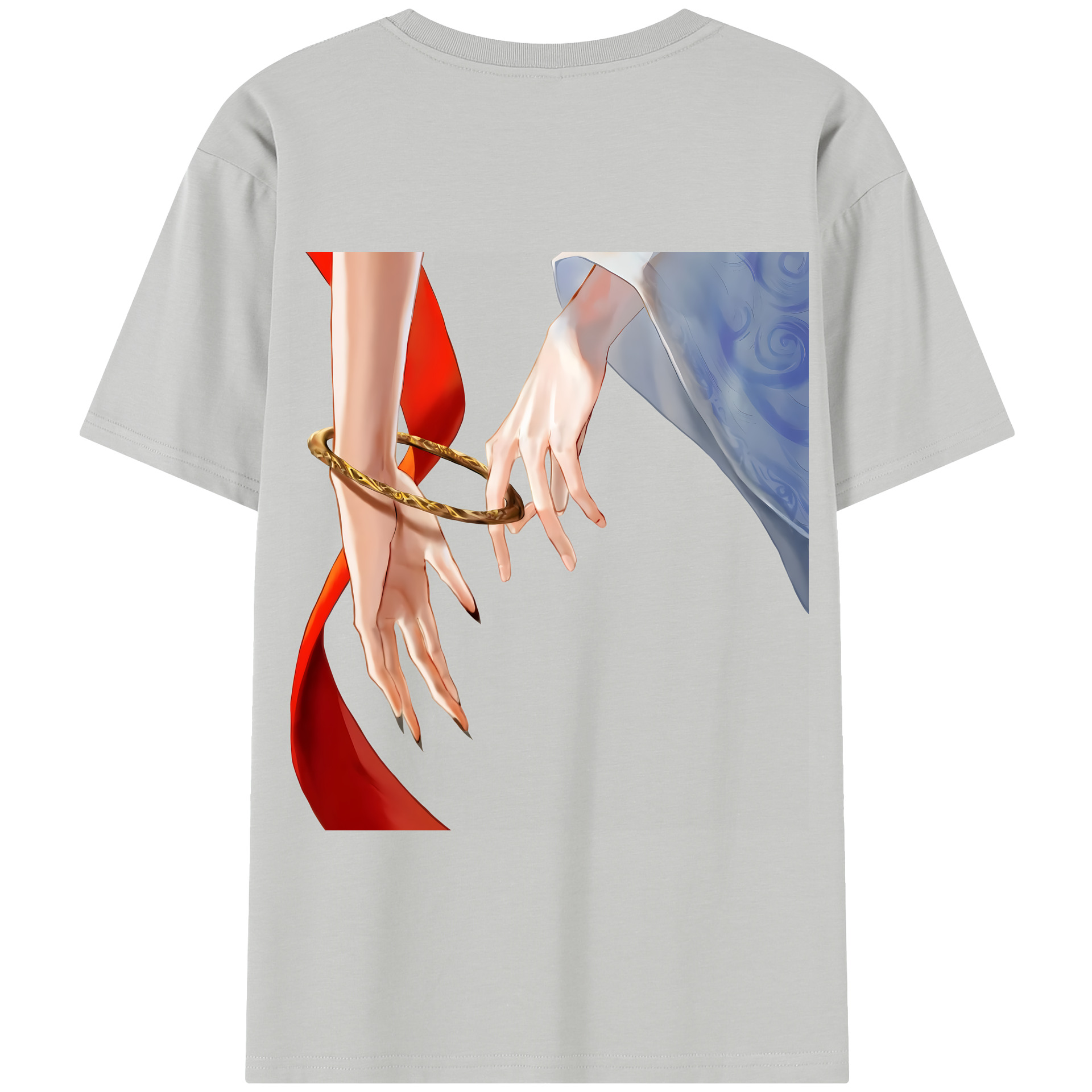 （画像用） Ne Zha 2 ナタ 魔童の大暴れ 綿100％半袖Tシャツ（背面プリント）