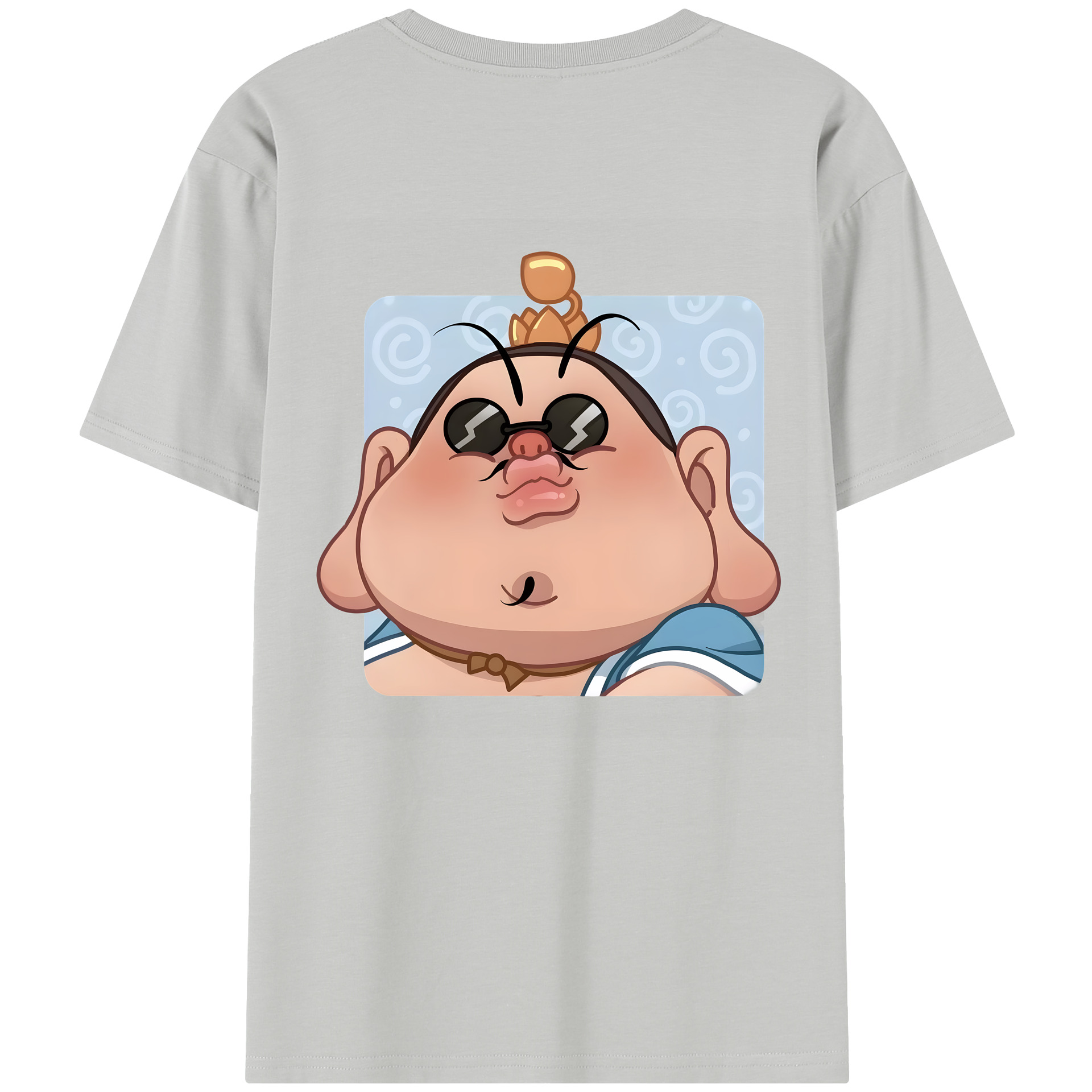 （画像用） Ne Zha 2 ナタ 魔童の大暴れ 綿100％半袖Tシャツ（背面プリント）