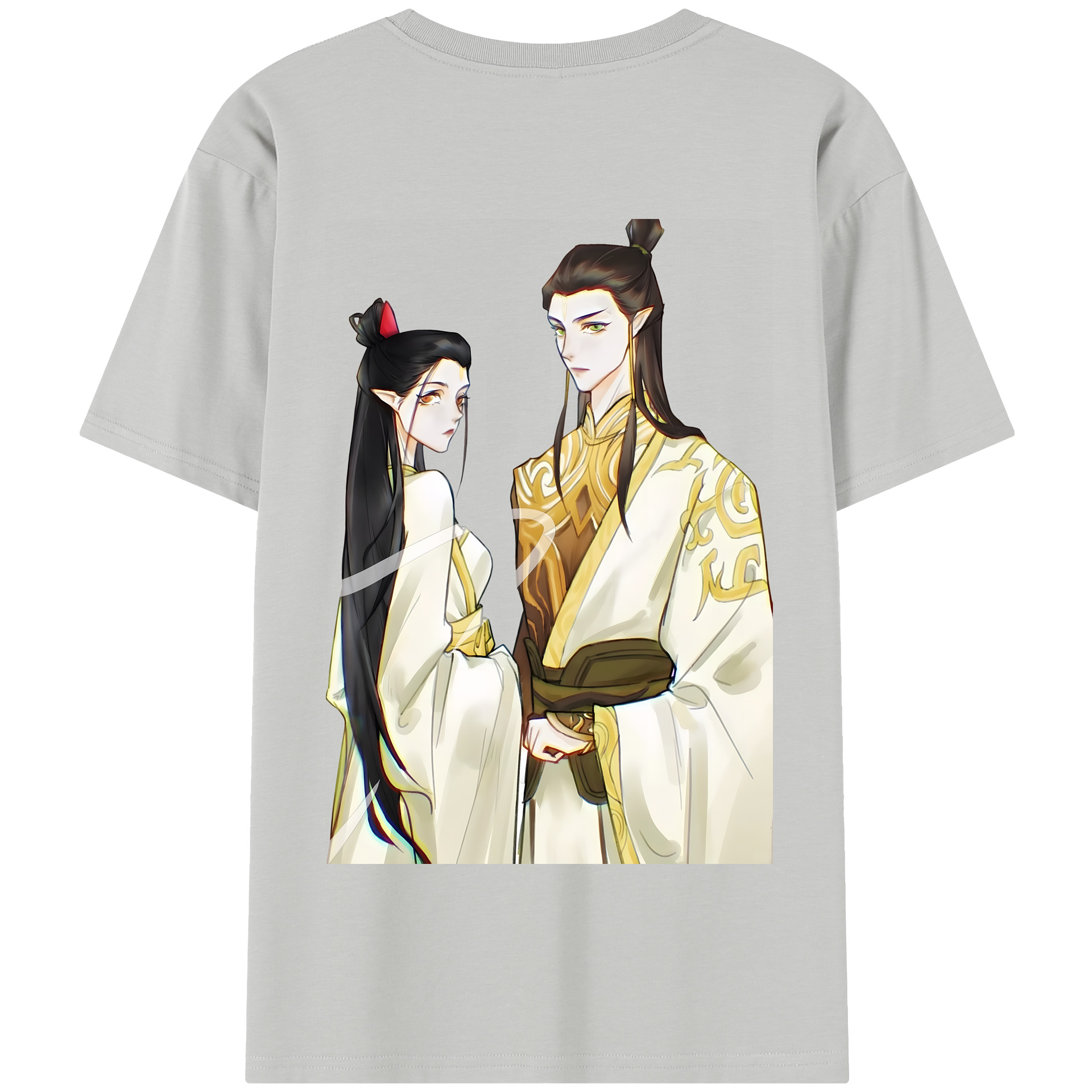（画像用） Ne Zha 2 ナタ 魔童の大暴れ 綿100％半袖Tシャツ（背面プリント）