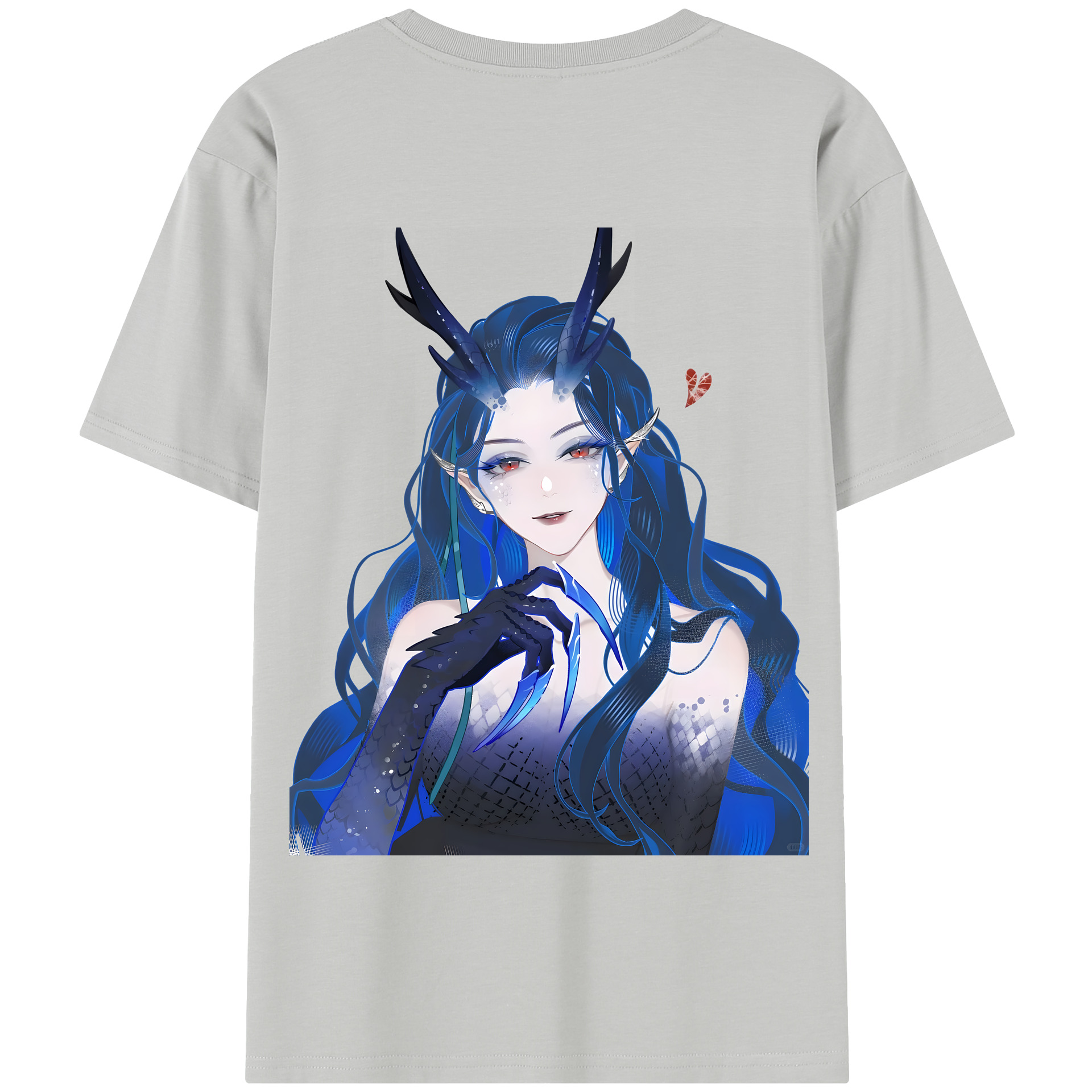（画像用） Ne Zha 2 ナタ 魔童の大暴れ 綿100％半袖Tシャツ（背面プリント）