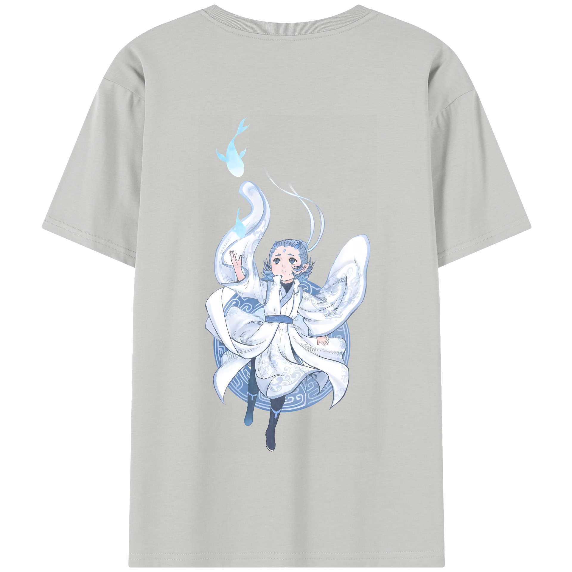 （画像用） Ne Zha 2 ナタ 魔童の大暴れ 綿100％半袖Tシャツ（背面プリント）