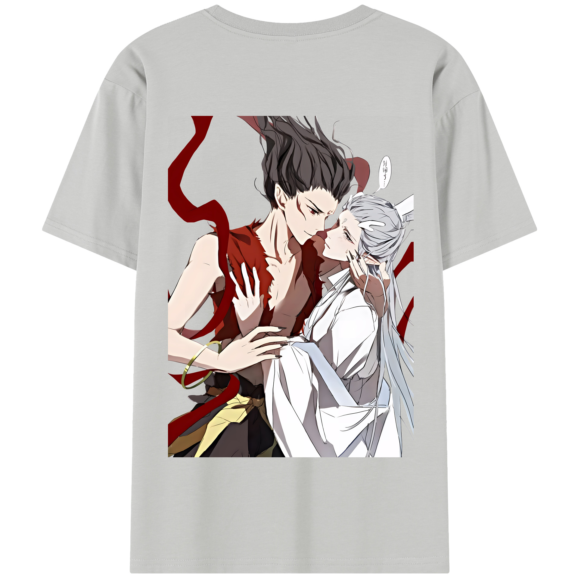 （画像用） Ne Zha 2 ナタ 魔童の大暴れ 綿100％半袖Tシャツ（背面プリント）