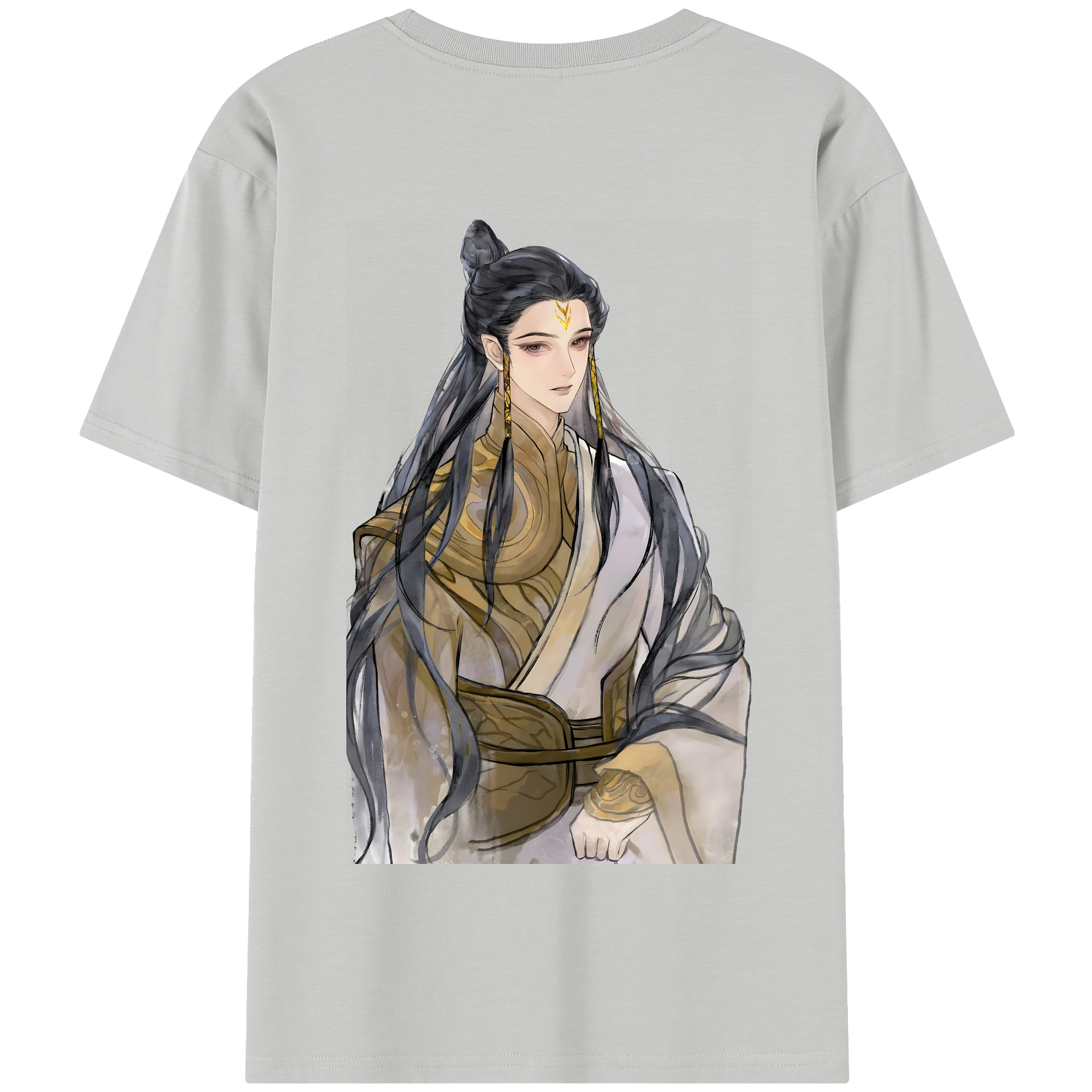 （画像用） Ne Zha 2 ナタ 魔童の大暴れ 綿100％半袖Tシャツ（背面プリント）
