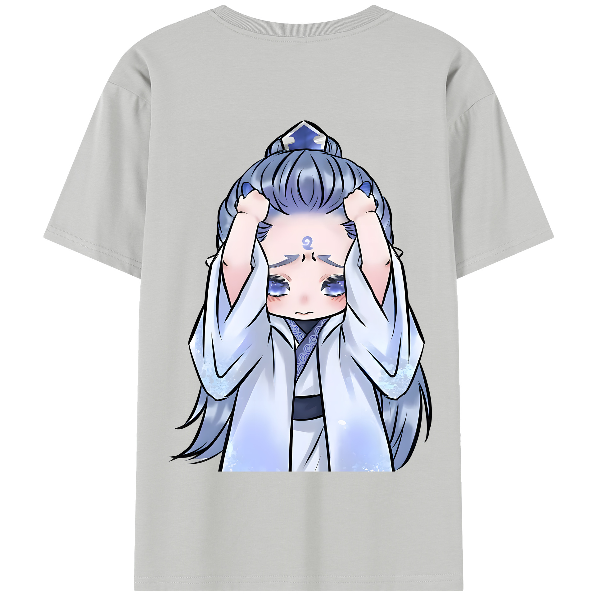 （画像用） Ne Zha 2 ナタ 魔童の大暴れ 綿100％半袖Tシャツ（背面プリント）