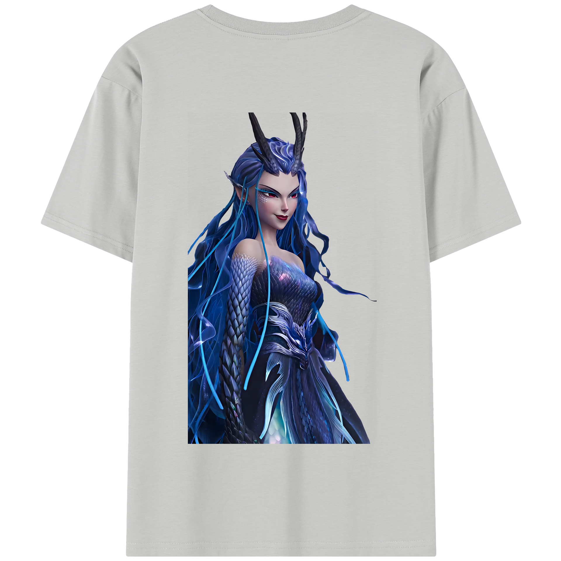 （画像用） Ne Zha 2 ナタ 魔童の大暴れ 綿100％半袖Tシャツ（背面プリント）