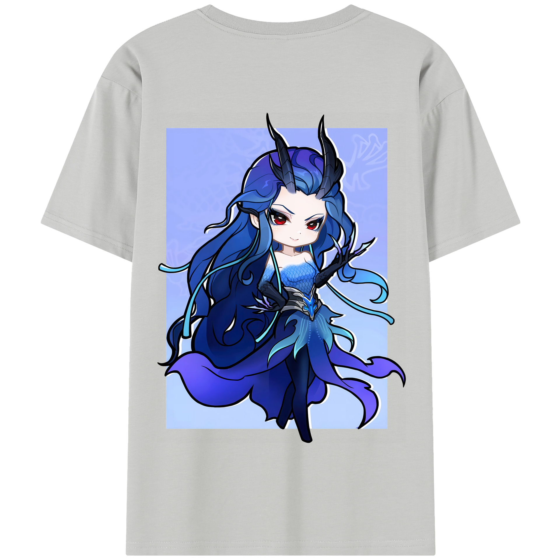 （画像用） Ne Zha 2 ナタ 魔童の大暴れ 綿100％半袖Tシャツ（背面プリント）