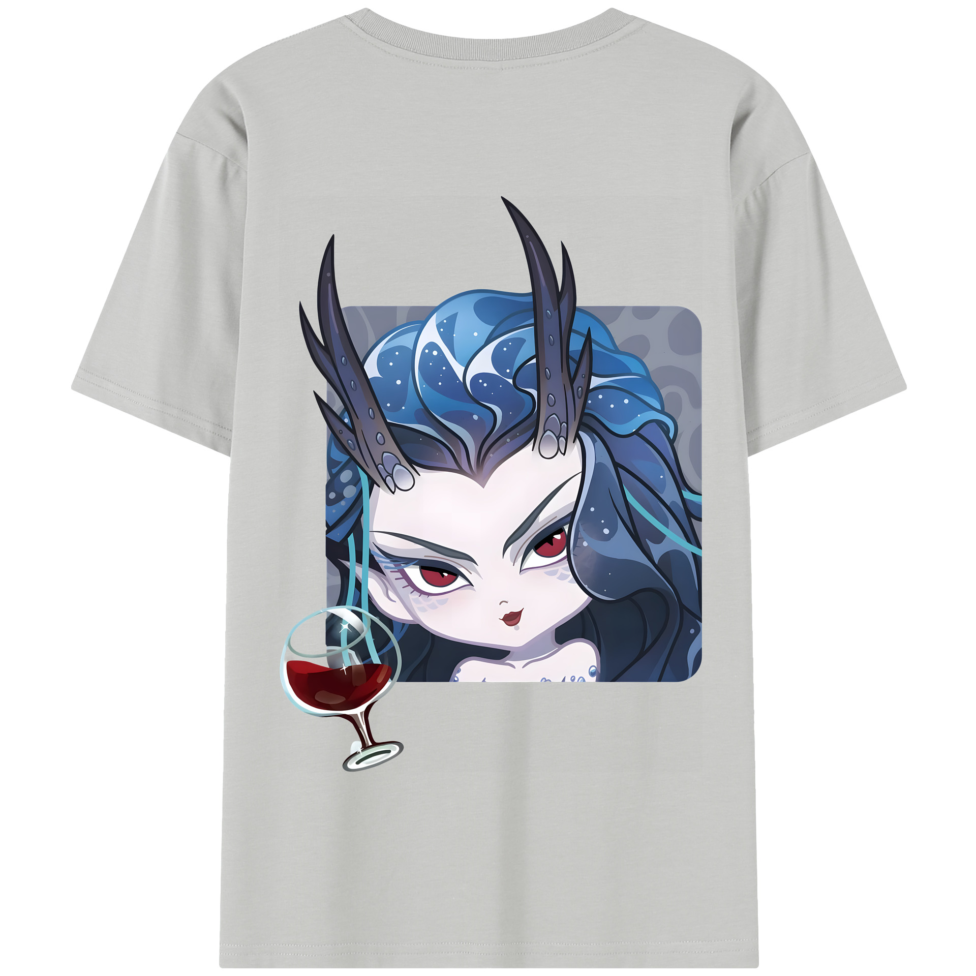 （画像用） Ne Zha 2 ナタ 魔童の大暴れ 綿100％半袖Tシャツ（背面プリント）
