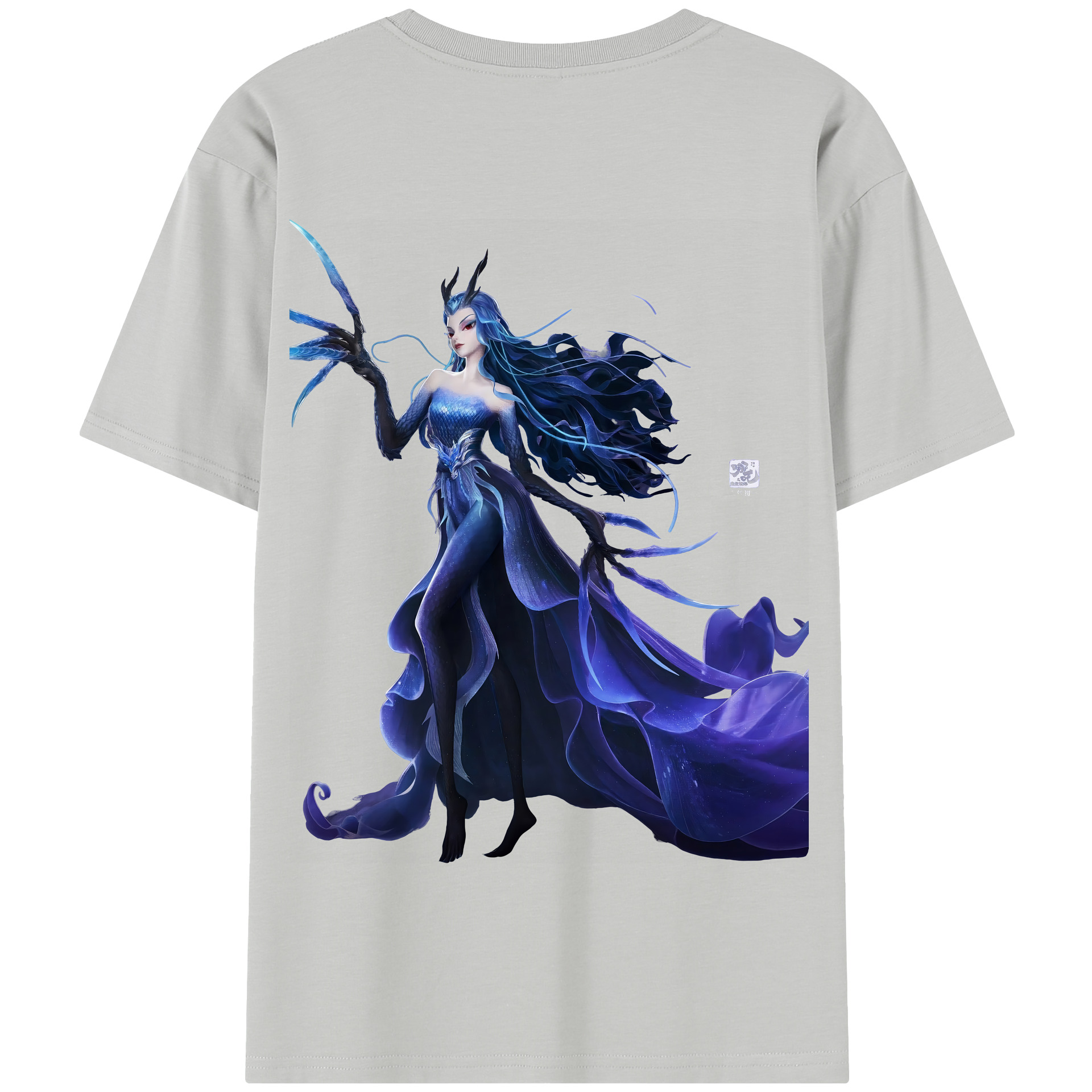 （画像用） Ne Zha 2 ナタ 魔童の大暴れ 綿100％半袖Tシャツ（背面プリント）