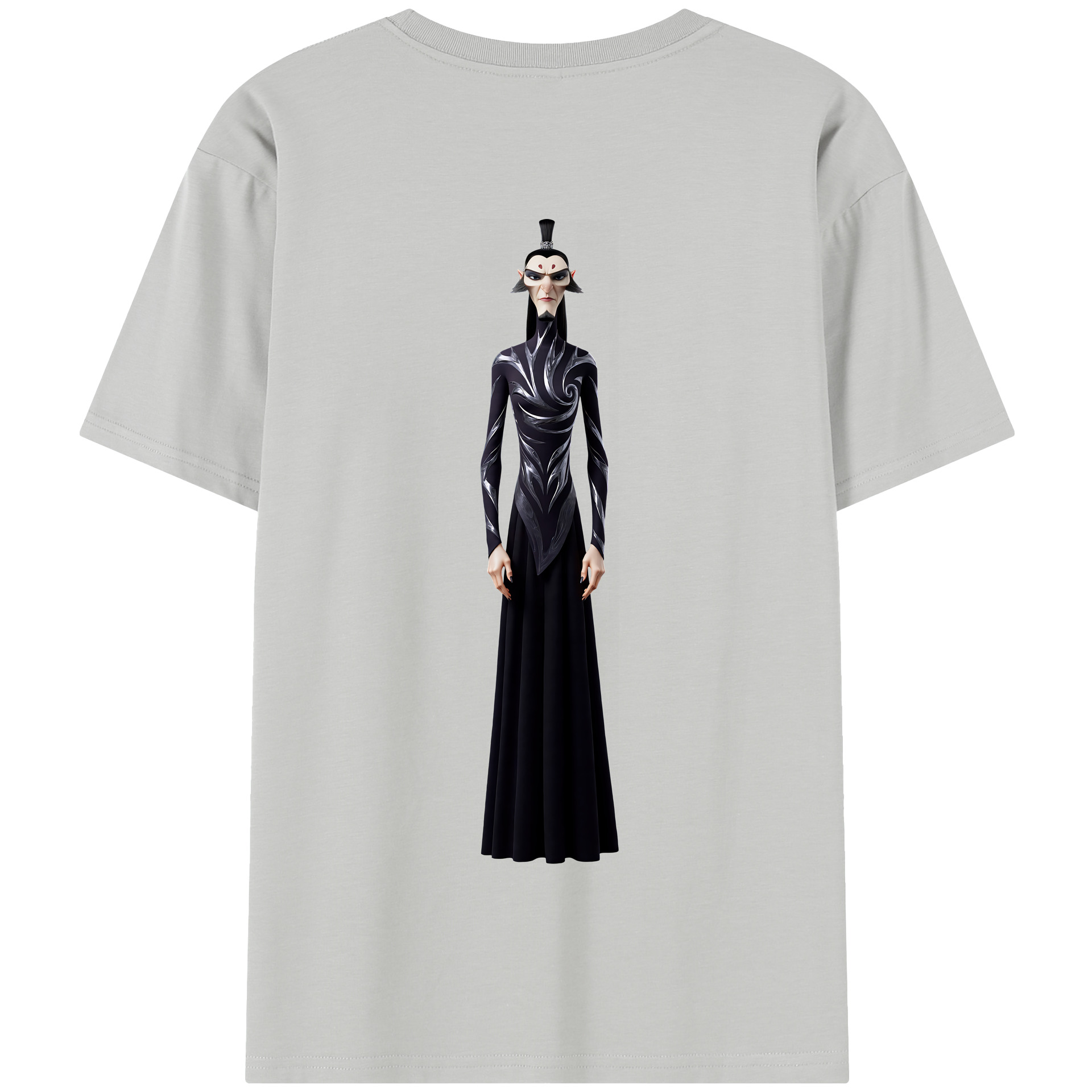 （画像用） Ne Zha 2 ナタ 魔童の大暴れ 綿100％半袖Tシャツ（背面プリント）