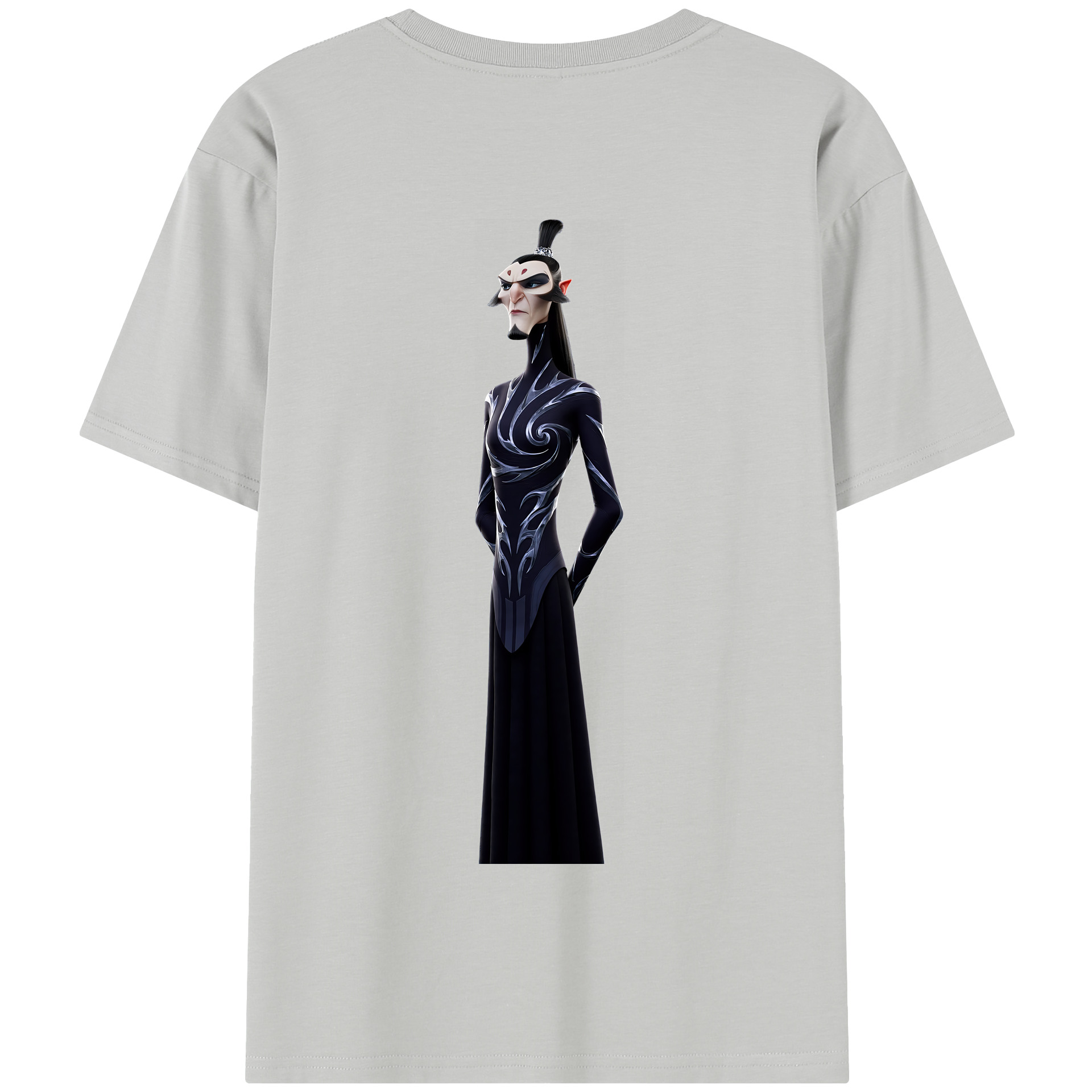 （画像用） Ne Zha 2 ナタ 魔童の大暴れ 綿100％半袖Tシャツ（背面プリント）