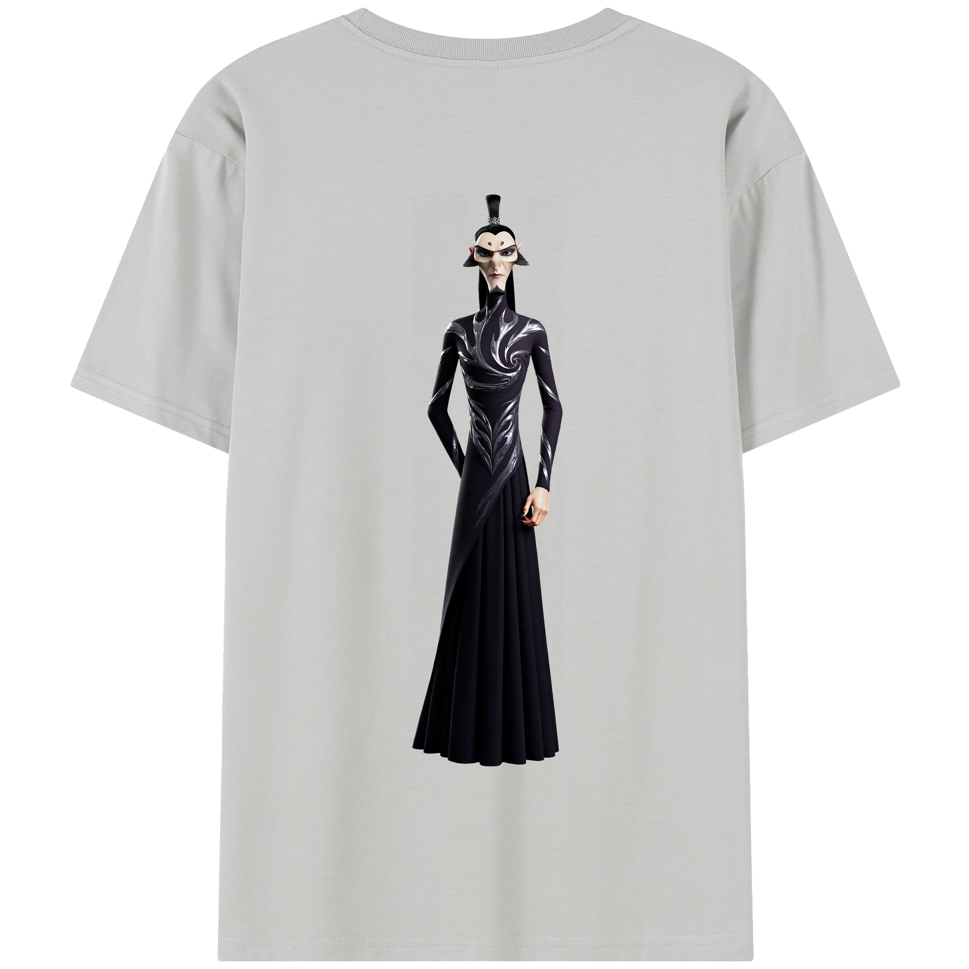 （画像用） Ne Zha 2 ナタ 魔童の大暴れ 綿100％半袖Tシャツ（背面プリント）