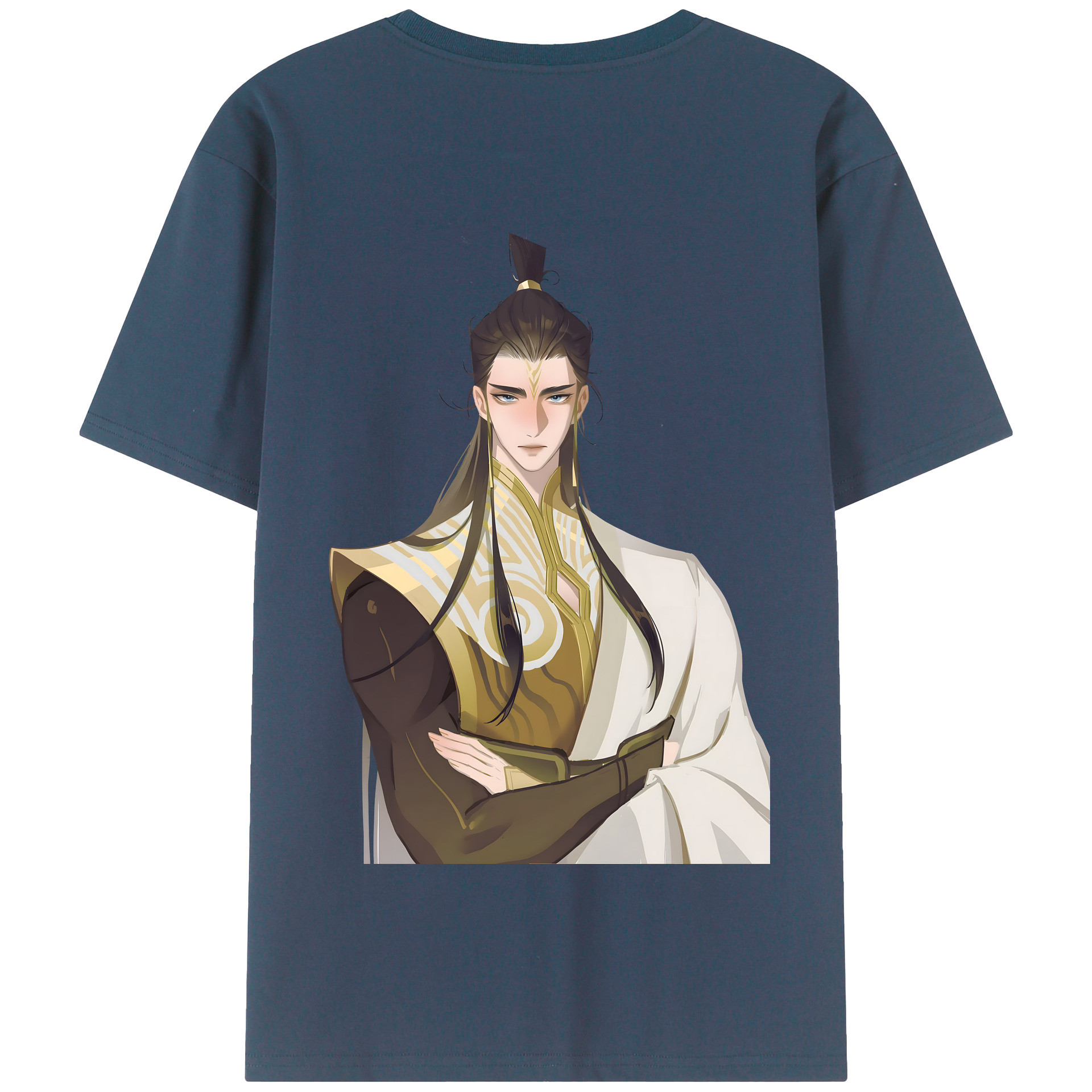 （画像用） Ne Zha 2 ナタ 魔童の大暴れ 綿100％半袖Tシャツ（背面プリント）