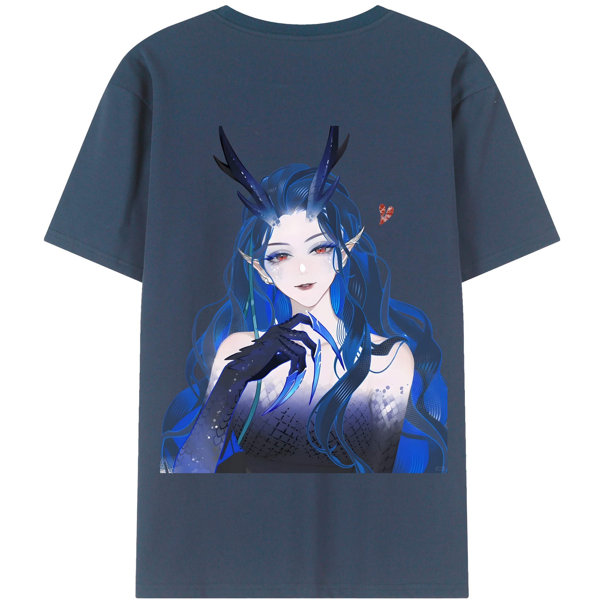 （画像用） Ne Zha 2 ナタ 魔童の大暴れ 綿100％半袖Tシャツ（背面プリント）