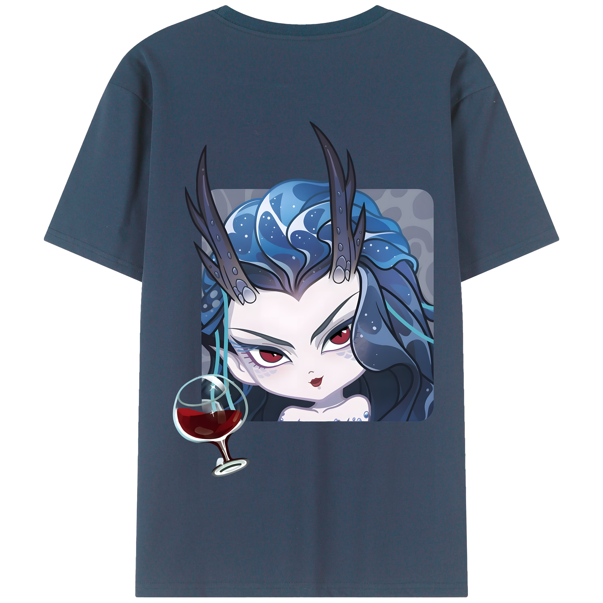 （画像用） Ne Zha 2 ナタ 魔童の大暴れ 綿100％半袖Tシャツ（背面プリント）