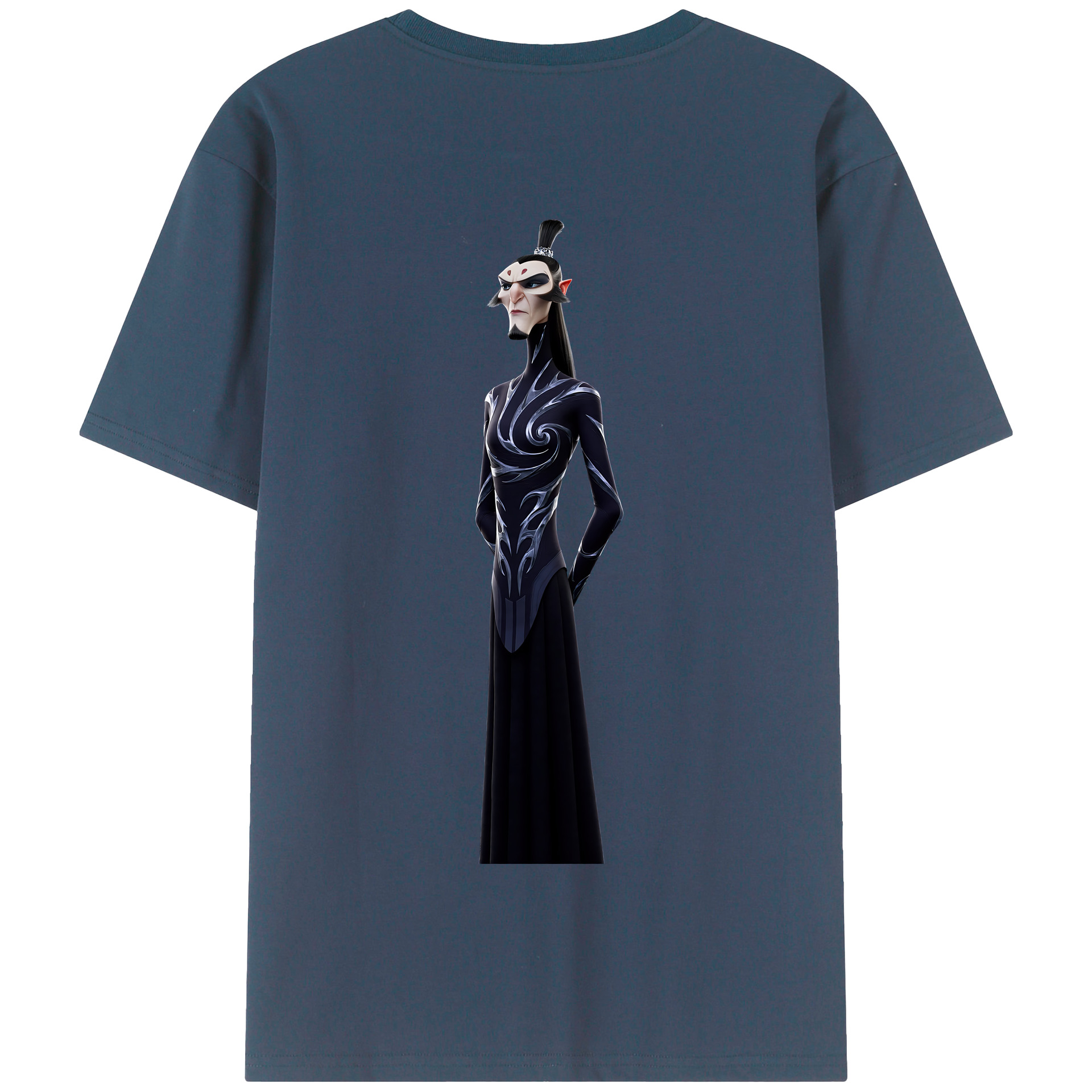 （画像用） Ne Zha 2 ナタ 魔童の大暴れ 綿100％半袖Tシャツ（背面プリント）