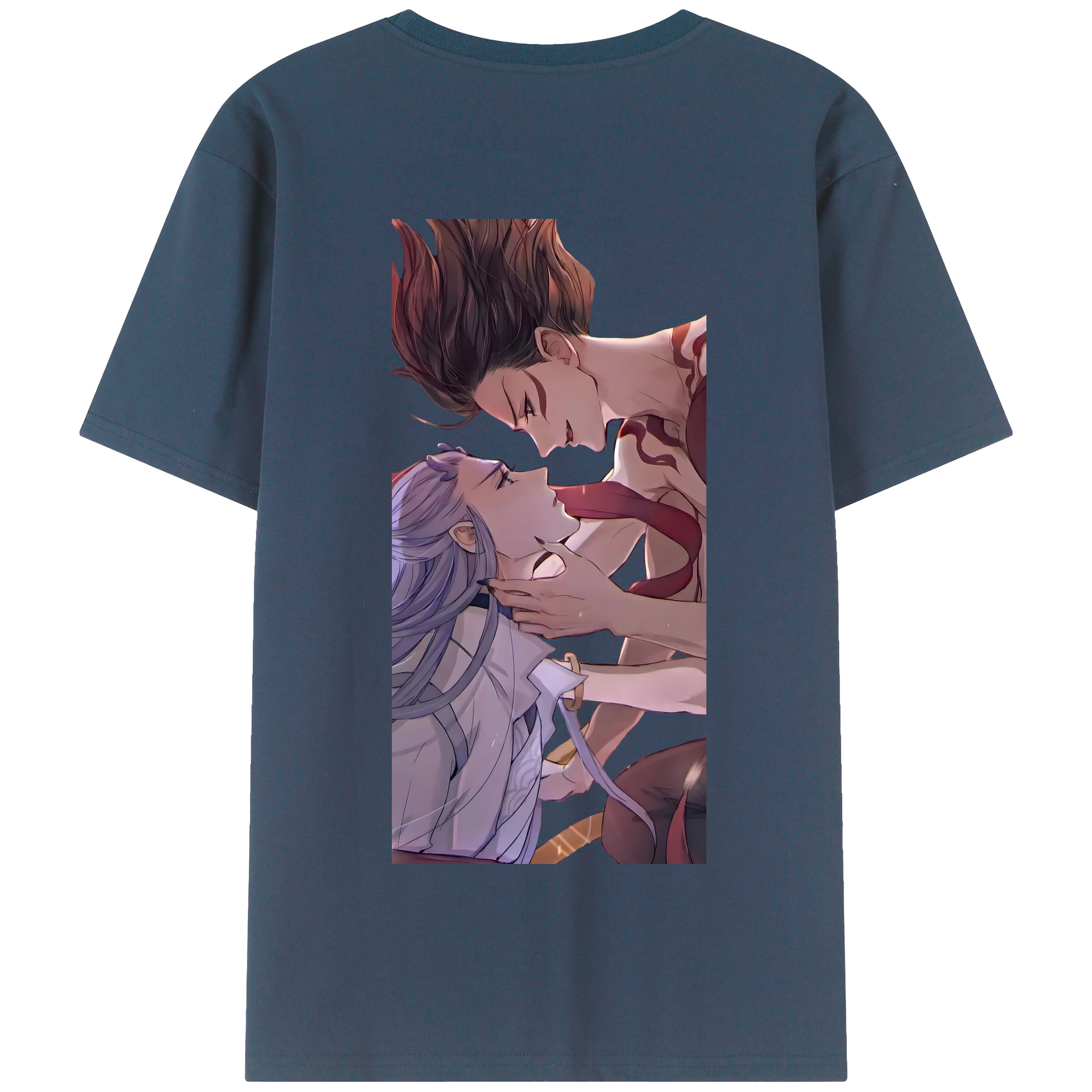 （画像用） Ne Zha 2 ナタ 魔童の大暴れ 綿100％半袖Tシャツ（背面プリント）