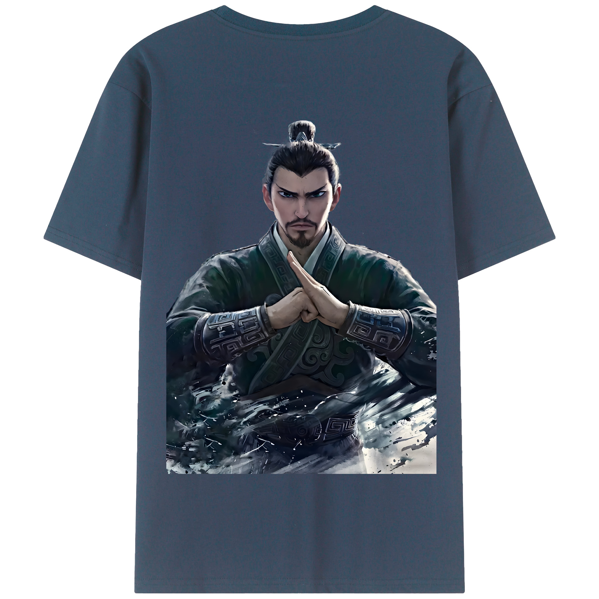 （画像用） Ne Zha 2 ナタ 魔童の大暴れ 綿100％半袖Tシャツ（背面プリント）
