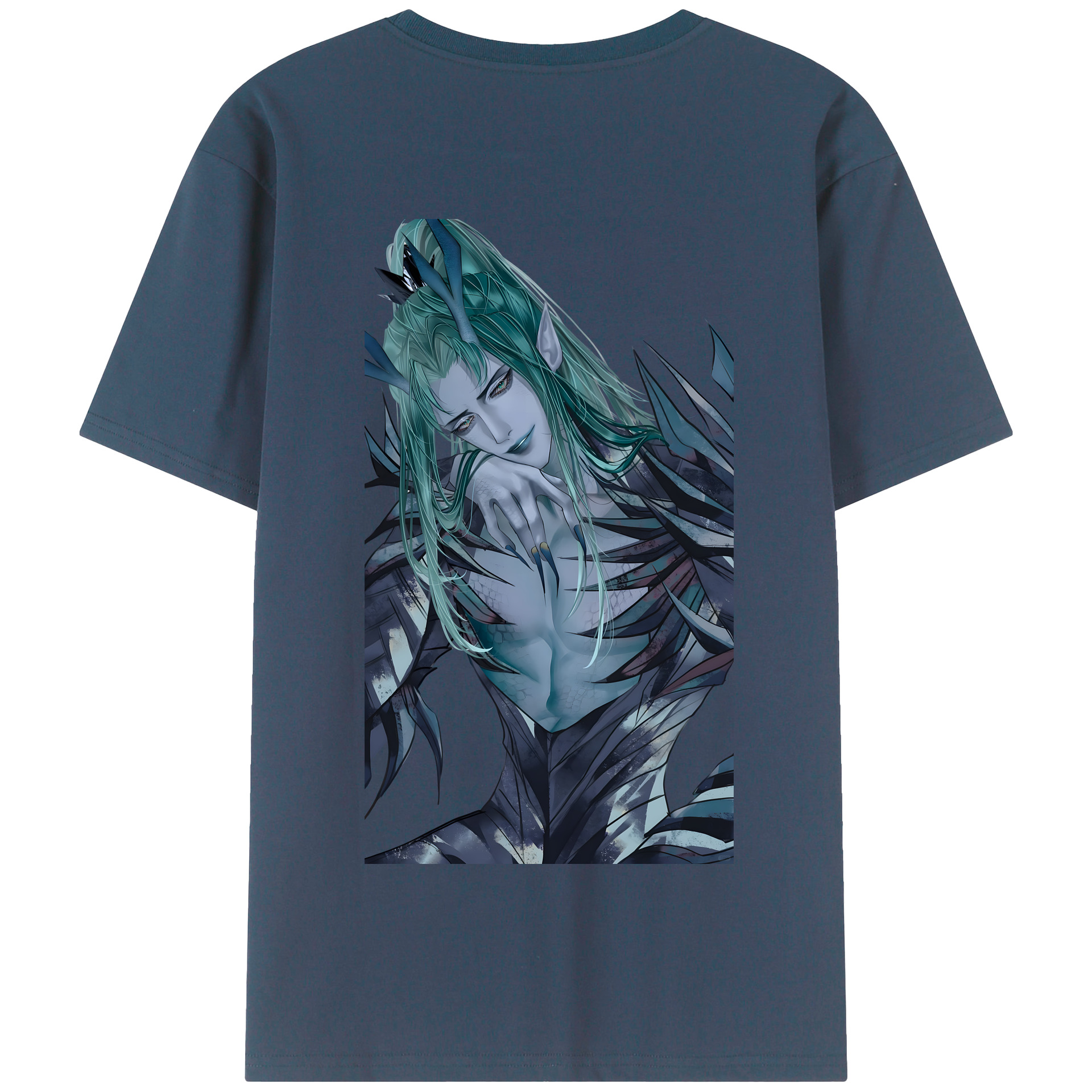 （画像用） Ne Zha 2 ナタ 魔童の大暴れ 綿100％半袖Tシャツ（背面プリント）